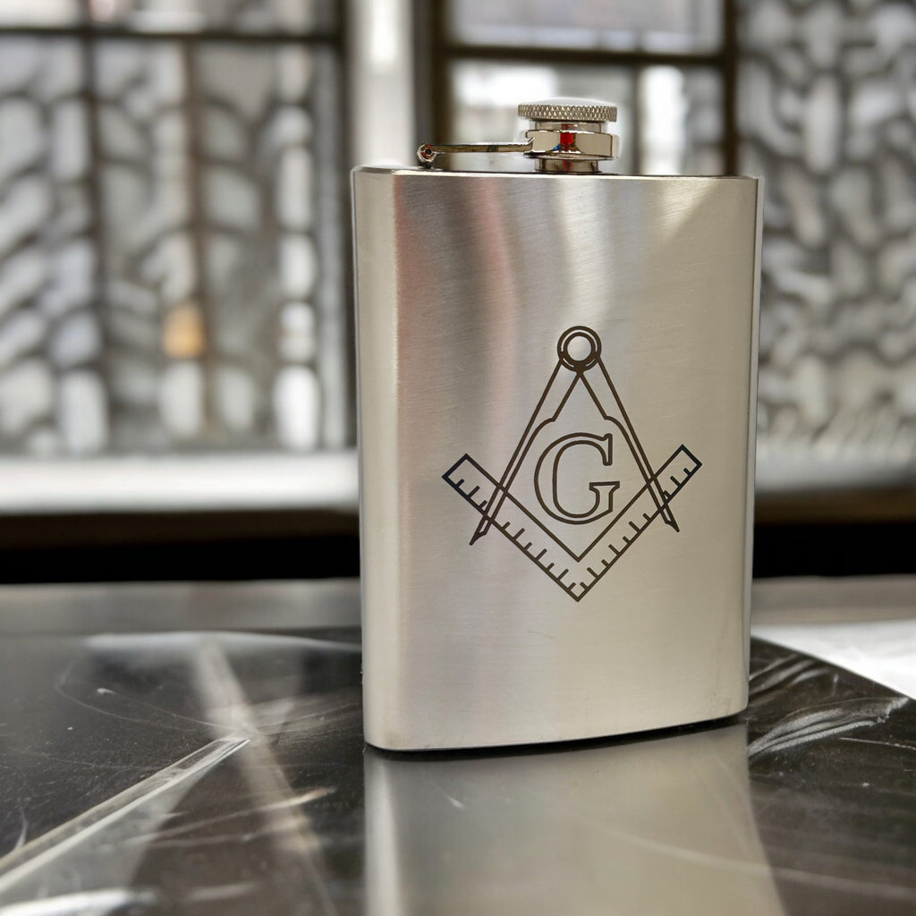 8oz Freemason Stainless Steel Flask