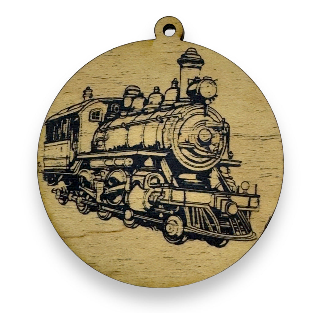 Ornament - Black - Steampunk Train