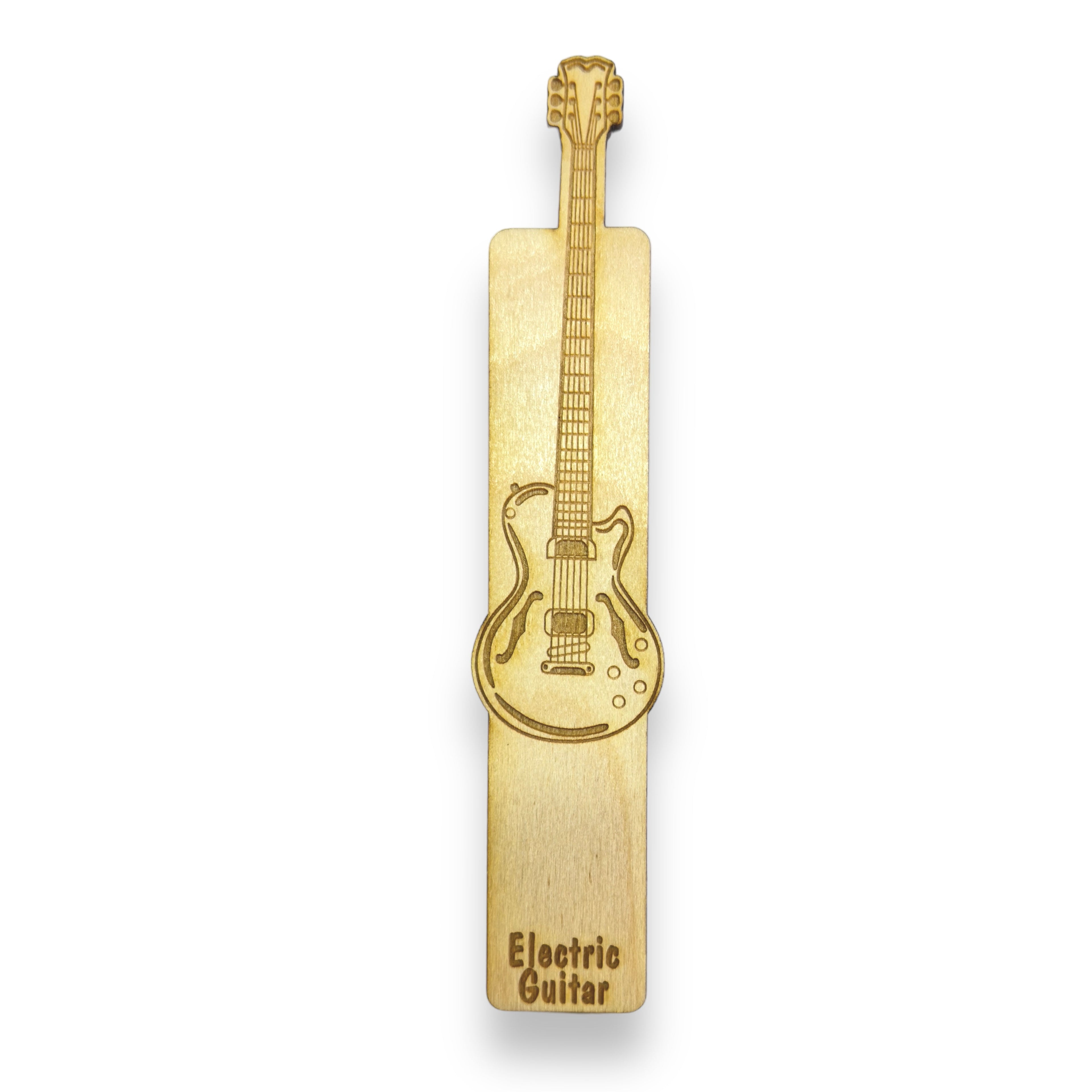 Bookmark - Electric Guitar - birch wood