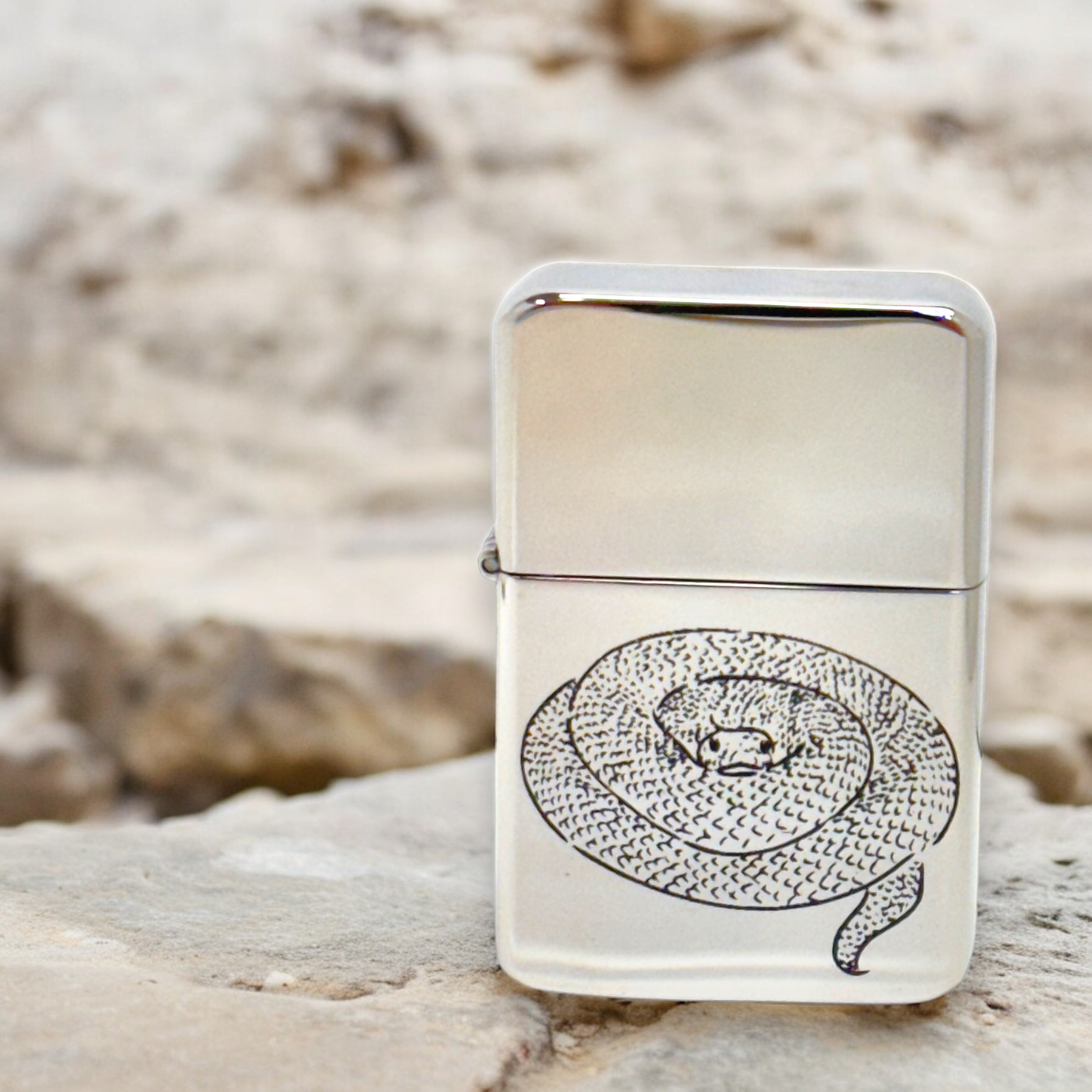Lighter Coiled Snake CHROME