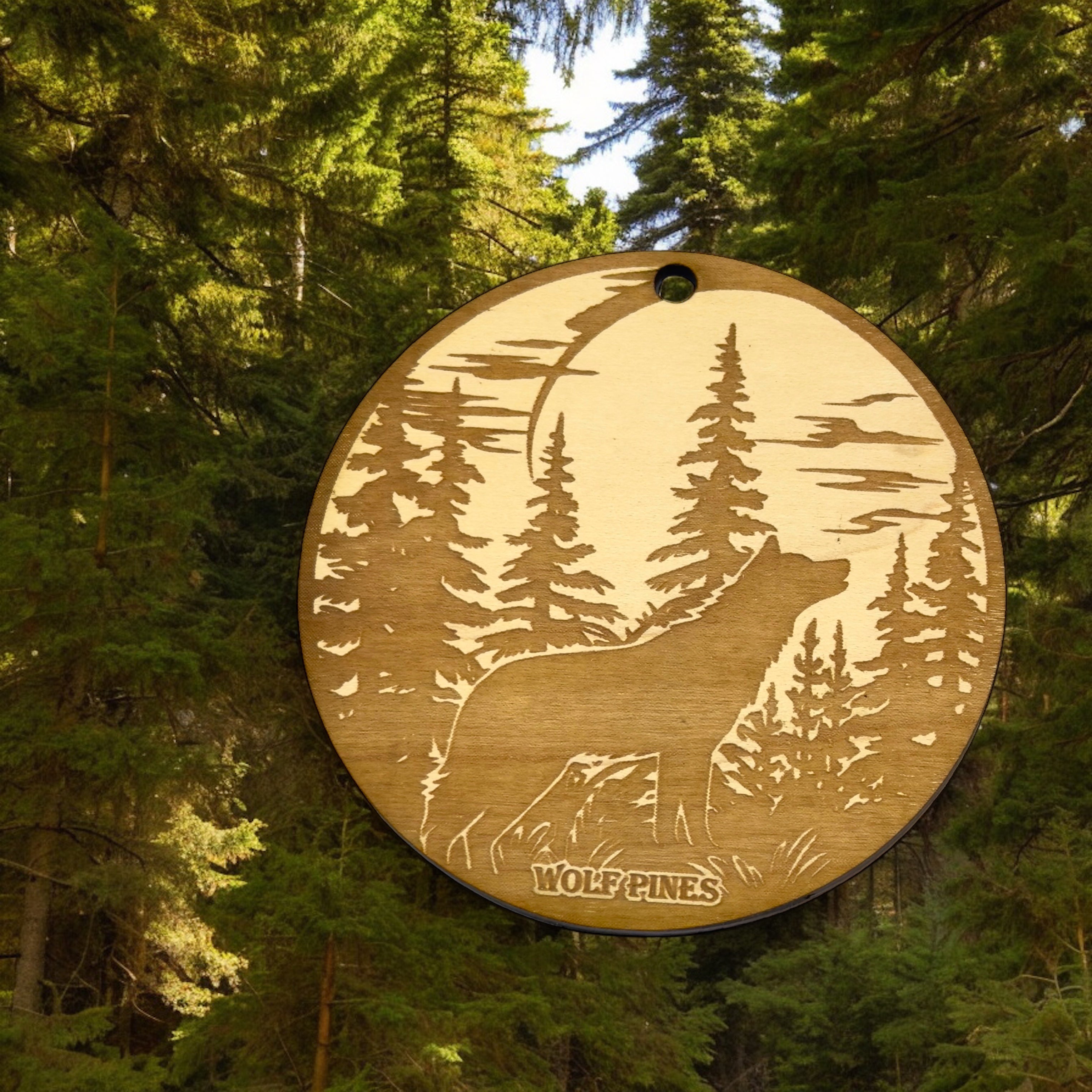 Ornament - Wolf Pines Raw Wood