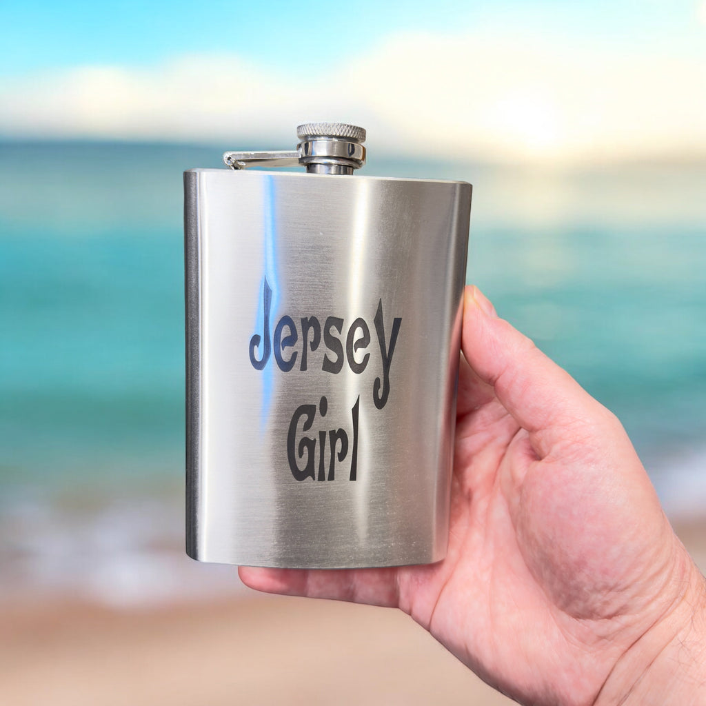 8oz Jersey Girl Stainless Steel Flask