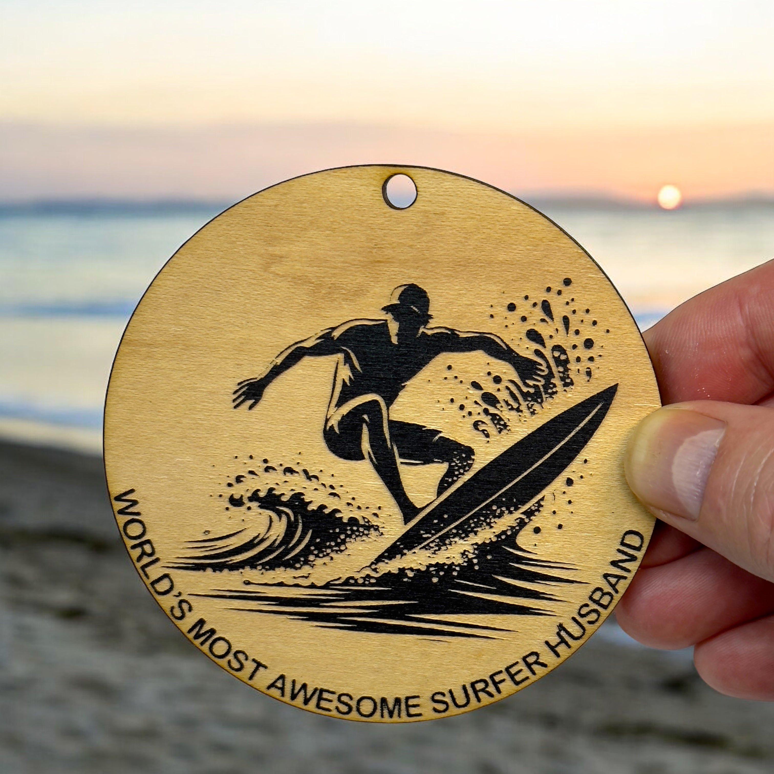 Ornament - World's most awesome surfer Husband