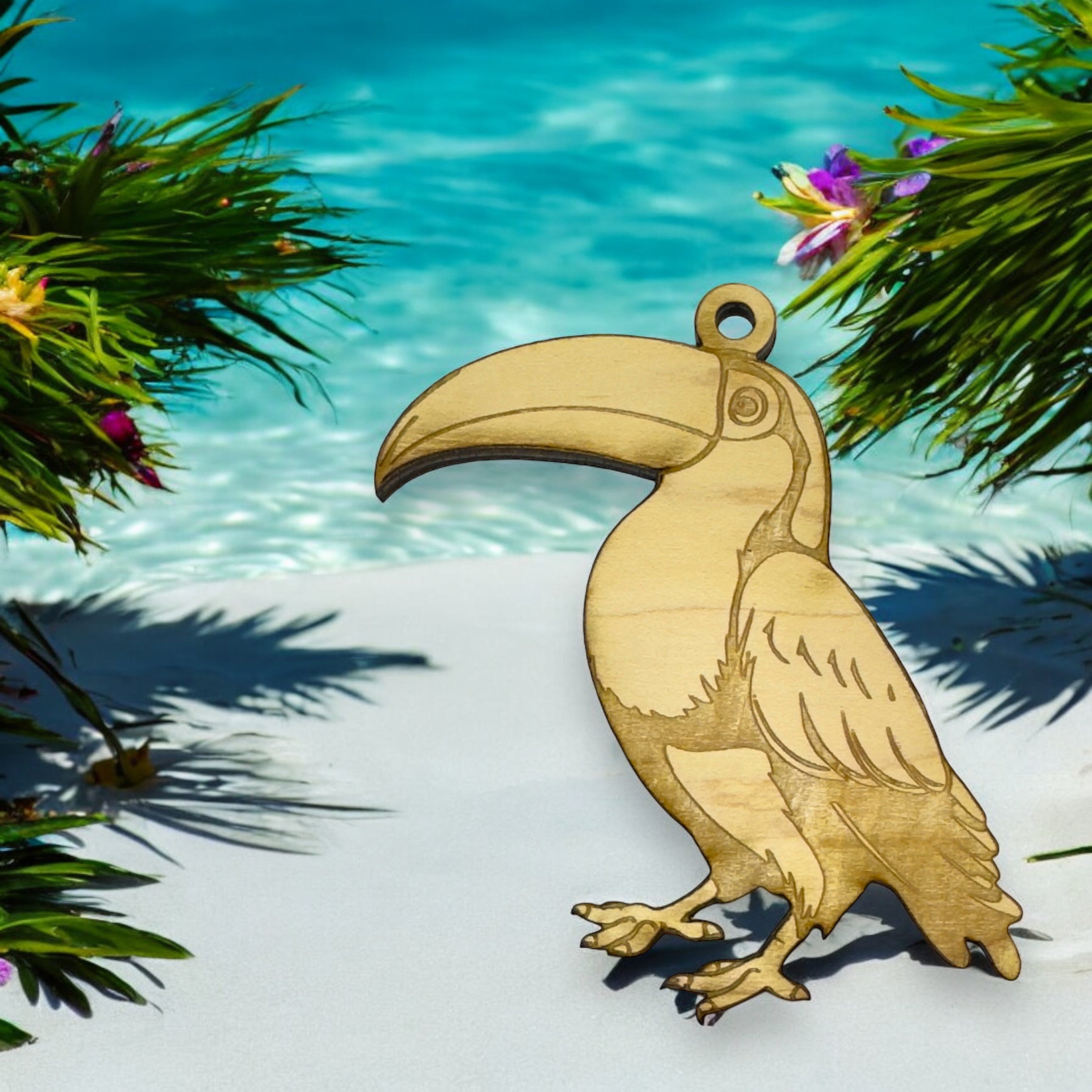 Ornament - Toucan Raw Wood