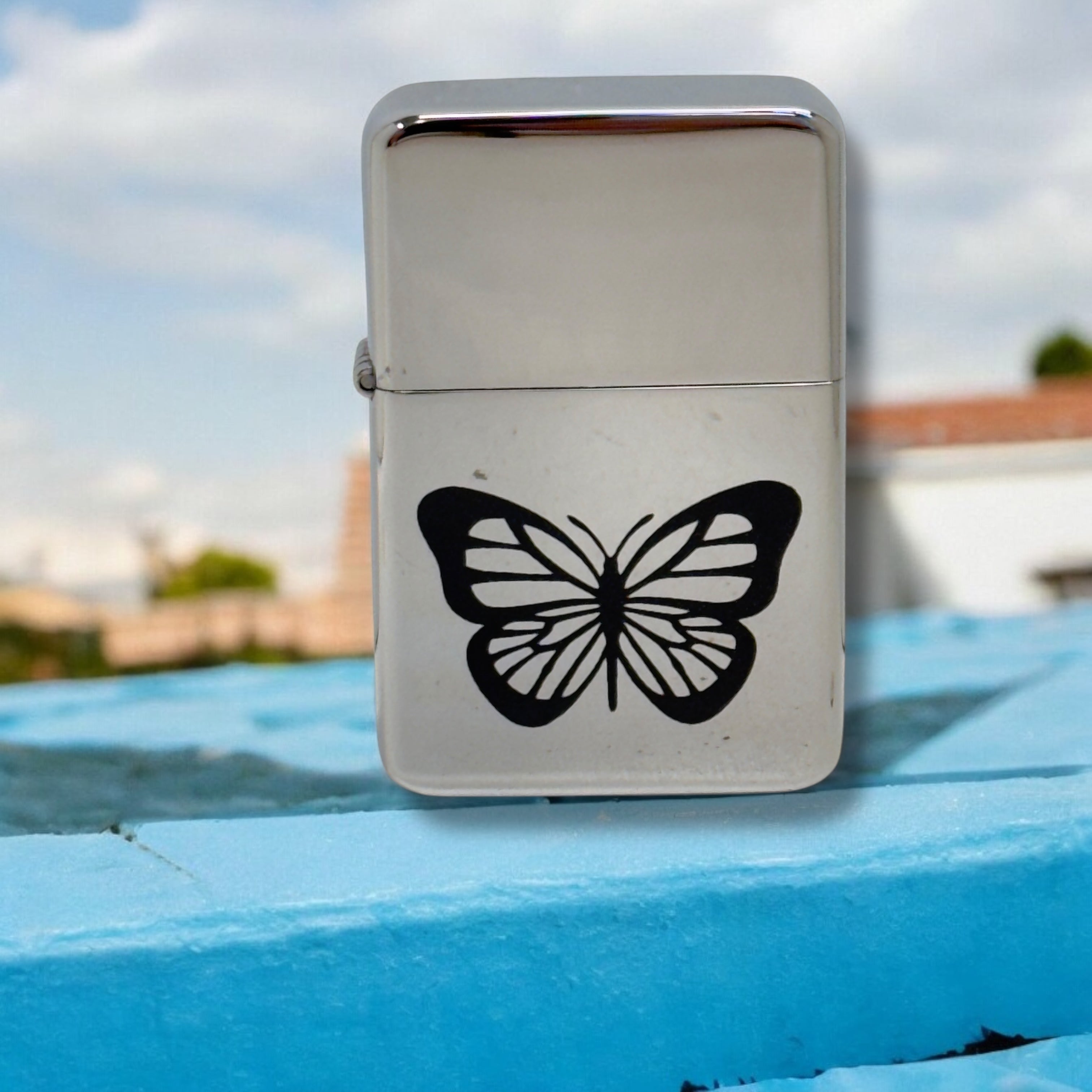 Lighter Monarch Butterfly CHROME