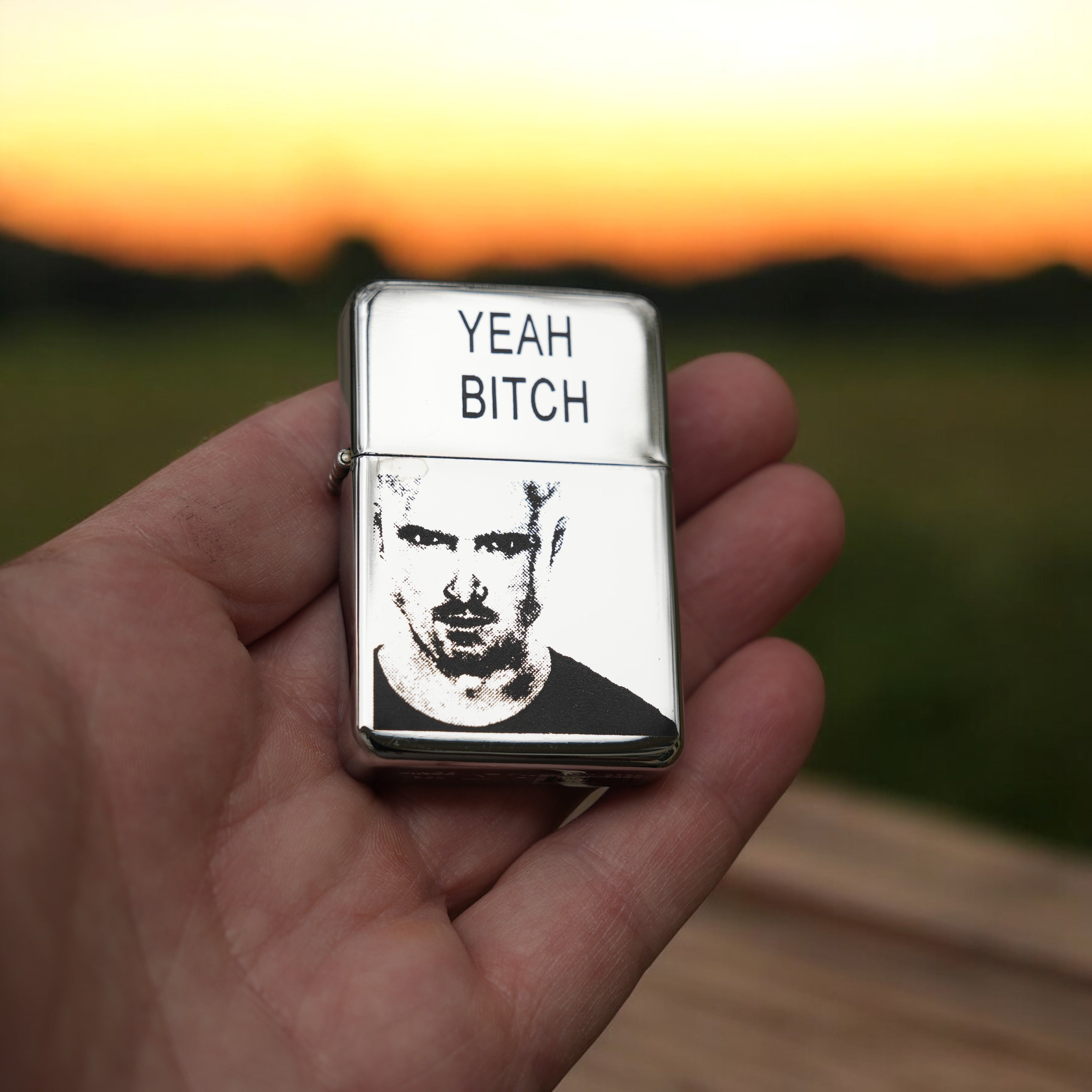 Lighter - Yeah Bitch High Polish Chrome