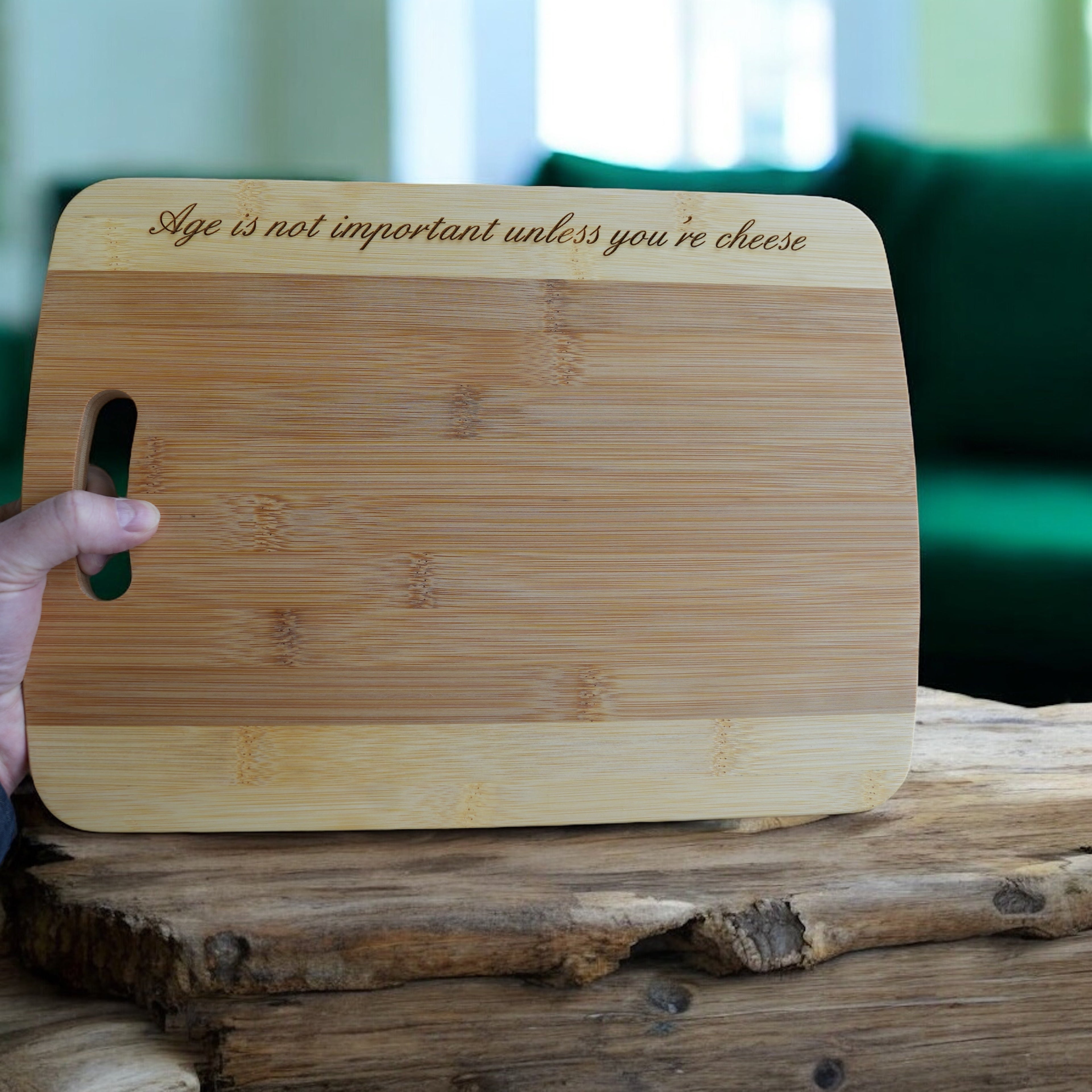 Age is not important unless you're cheese Cutting Board Bamboo CTCBTT14