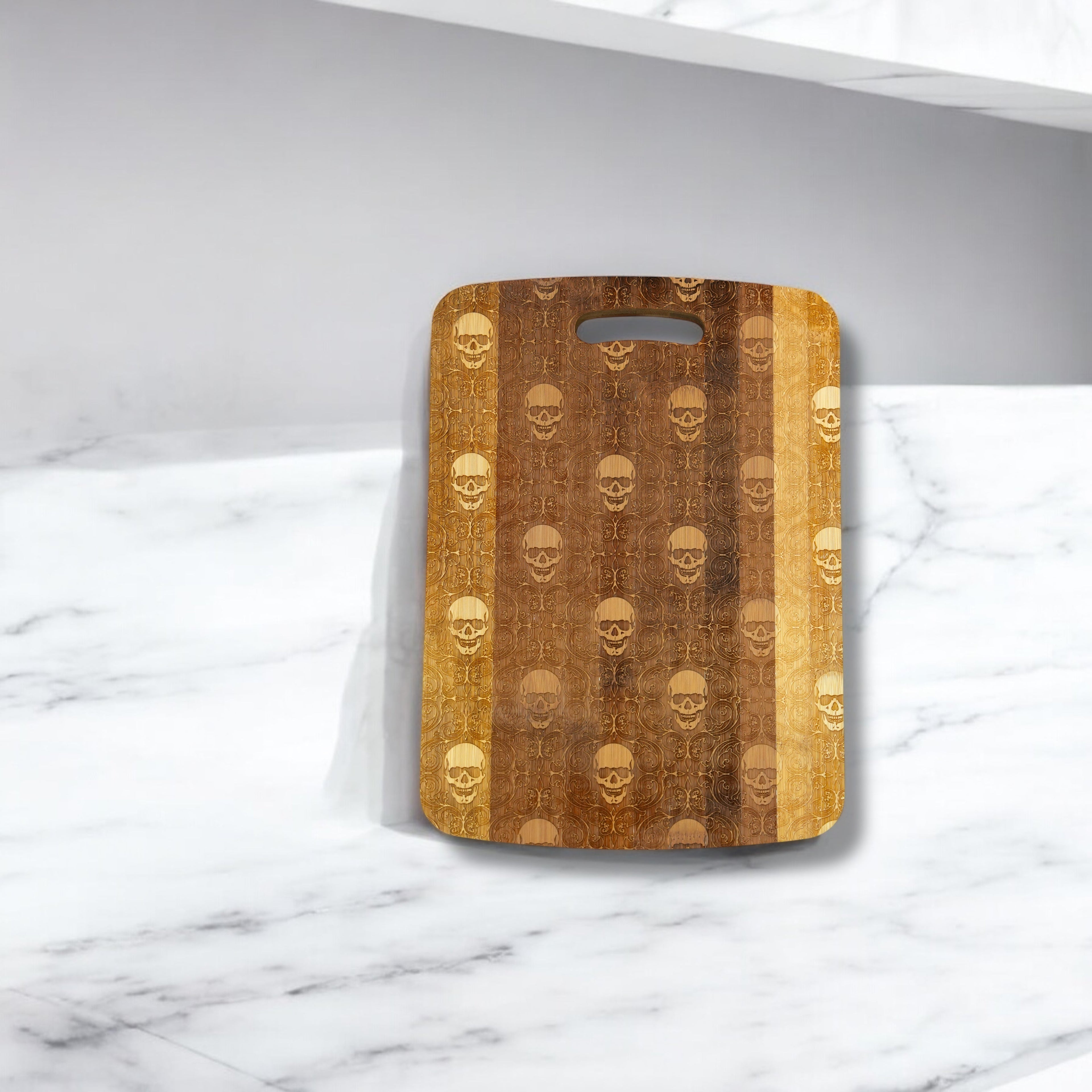 Gothic Baroque Cutting Board 14''x9.5''x.5'' Bamboo
