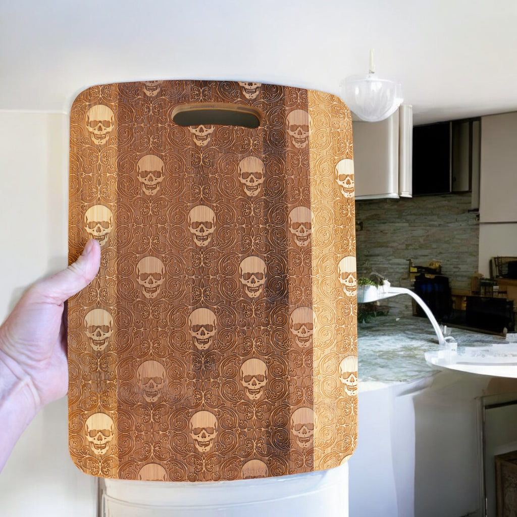 Gothic Baroque Cutting Board 14''x9.5''x.5'' Bamboo