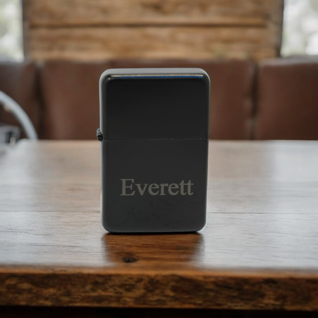 Black Lighter With your Name Personalized in Times New Roman