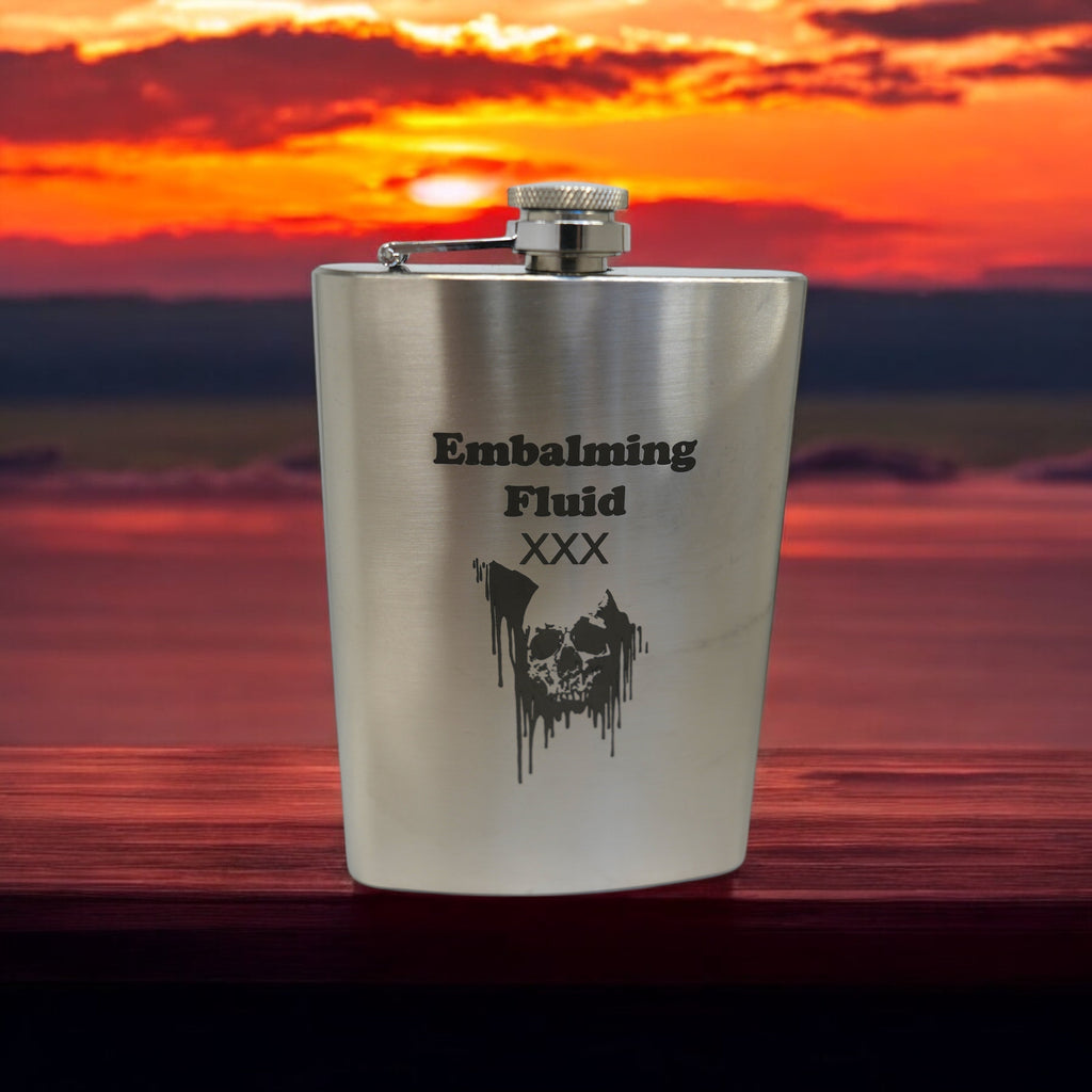 8oz Embalming Fluid Flask