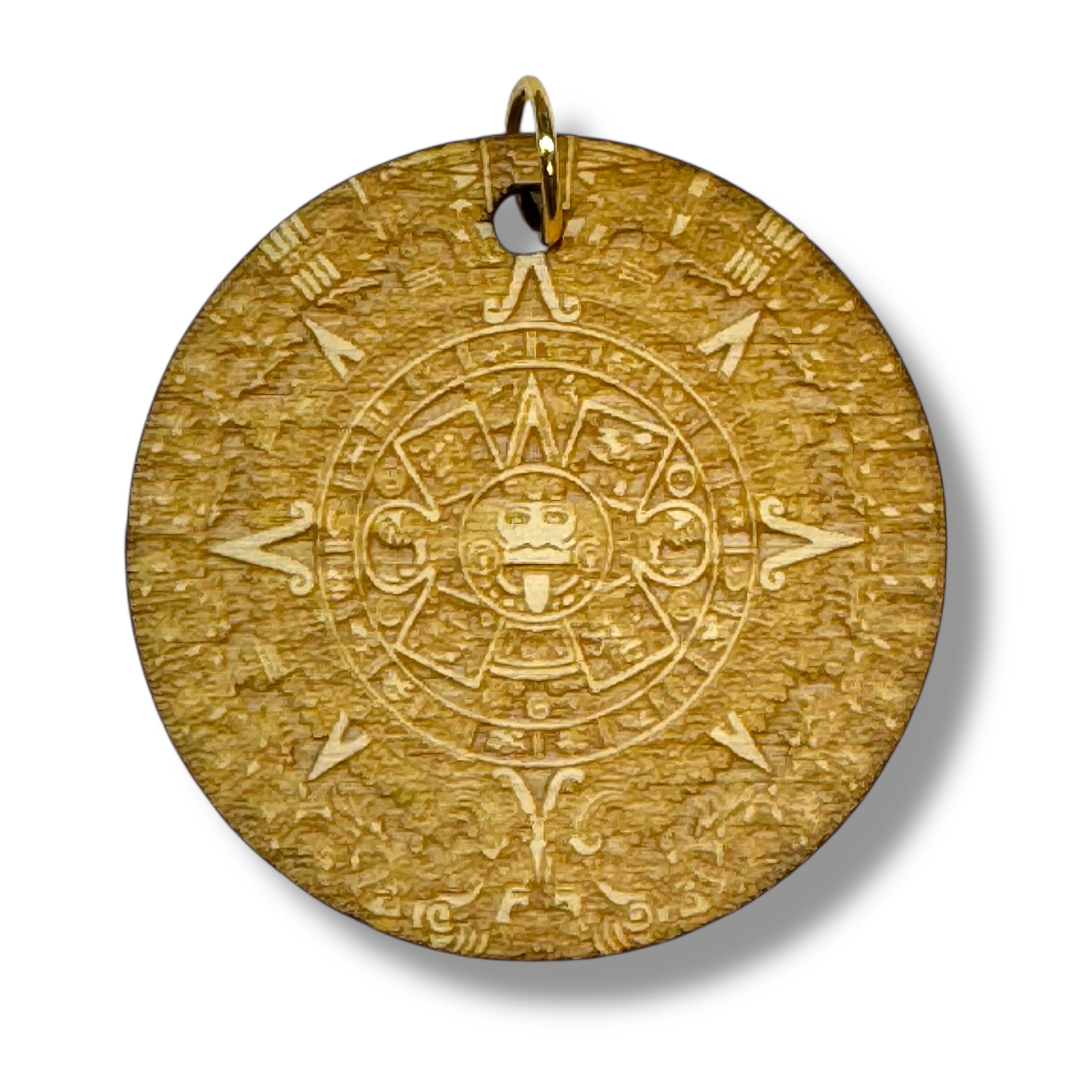 Necklace - Mayan Calendar - Snake and Cable Link chains