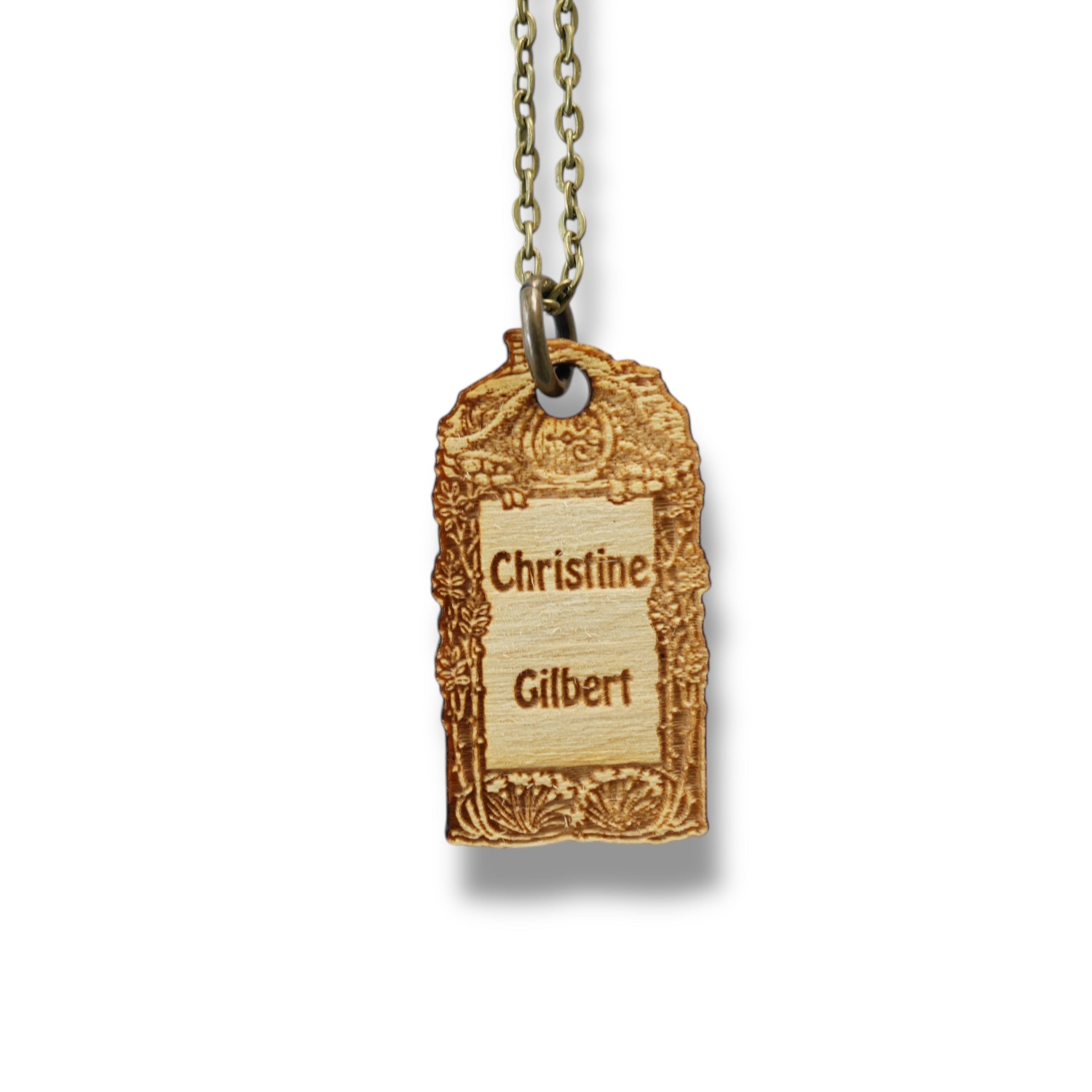 Necklace - PERSONALIZED  Halfling House - Snake and Cable Link chains - Birch