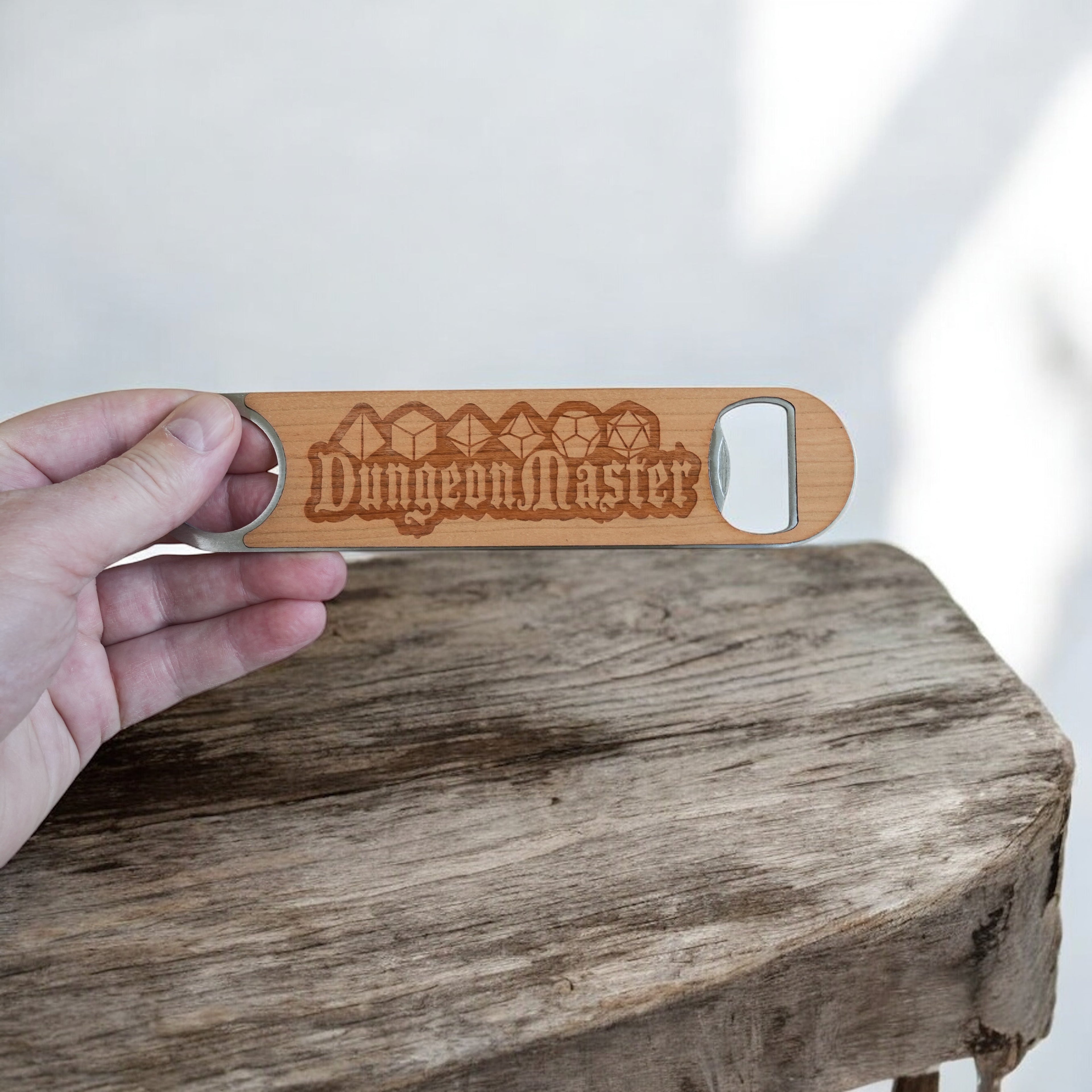 Wooden Bottle Opener - Dungeon Master