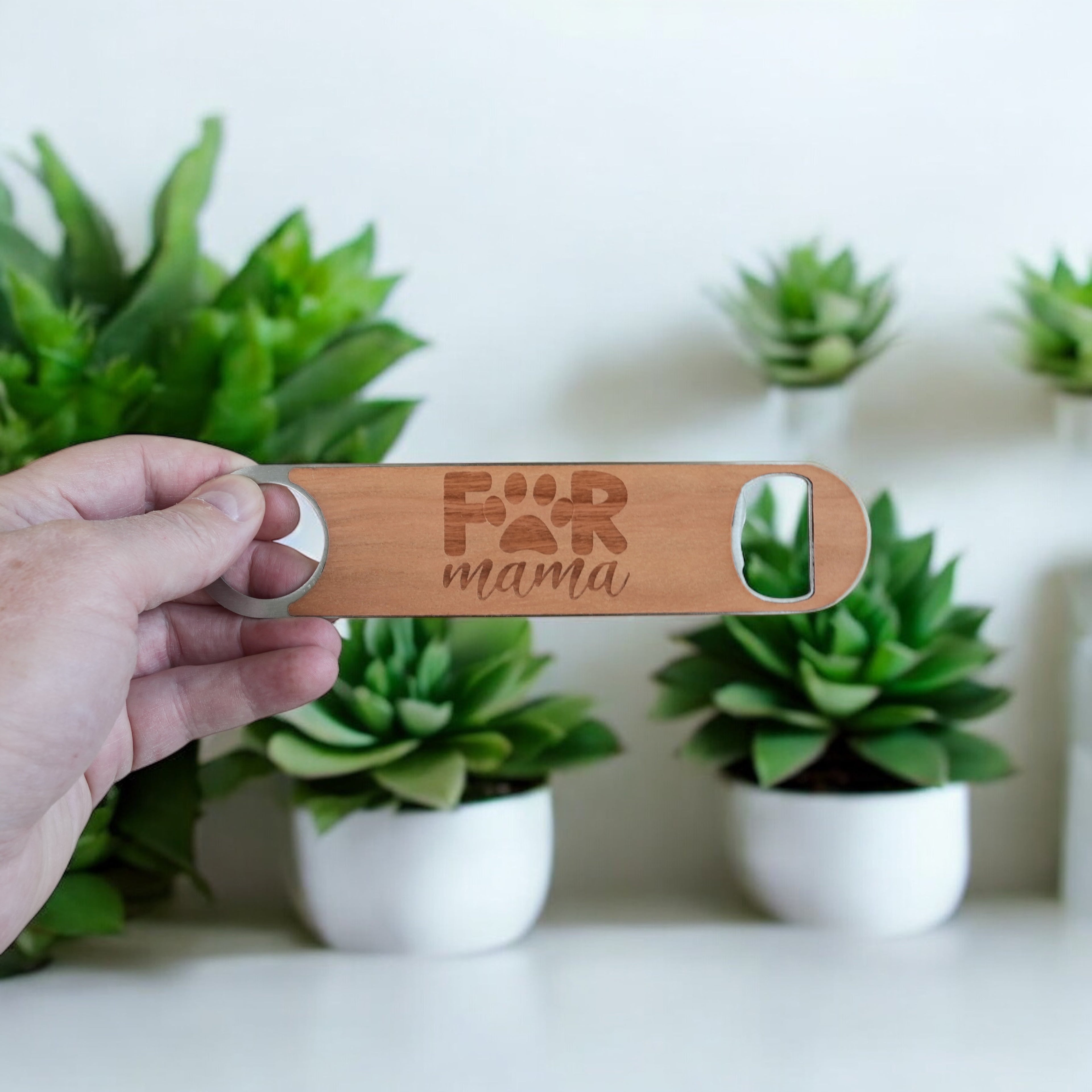 Wooden Bottle Opener - Fur Mama