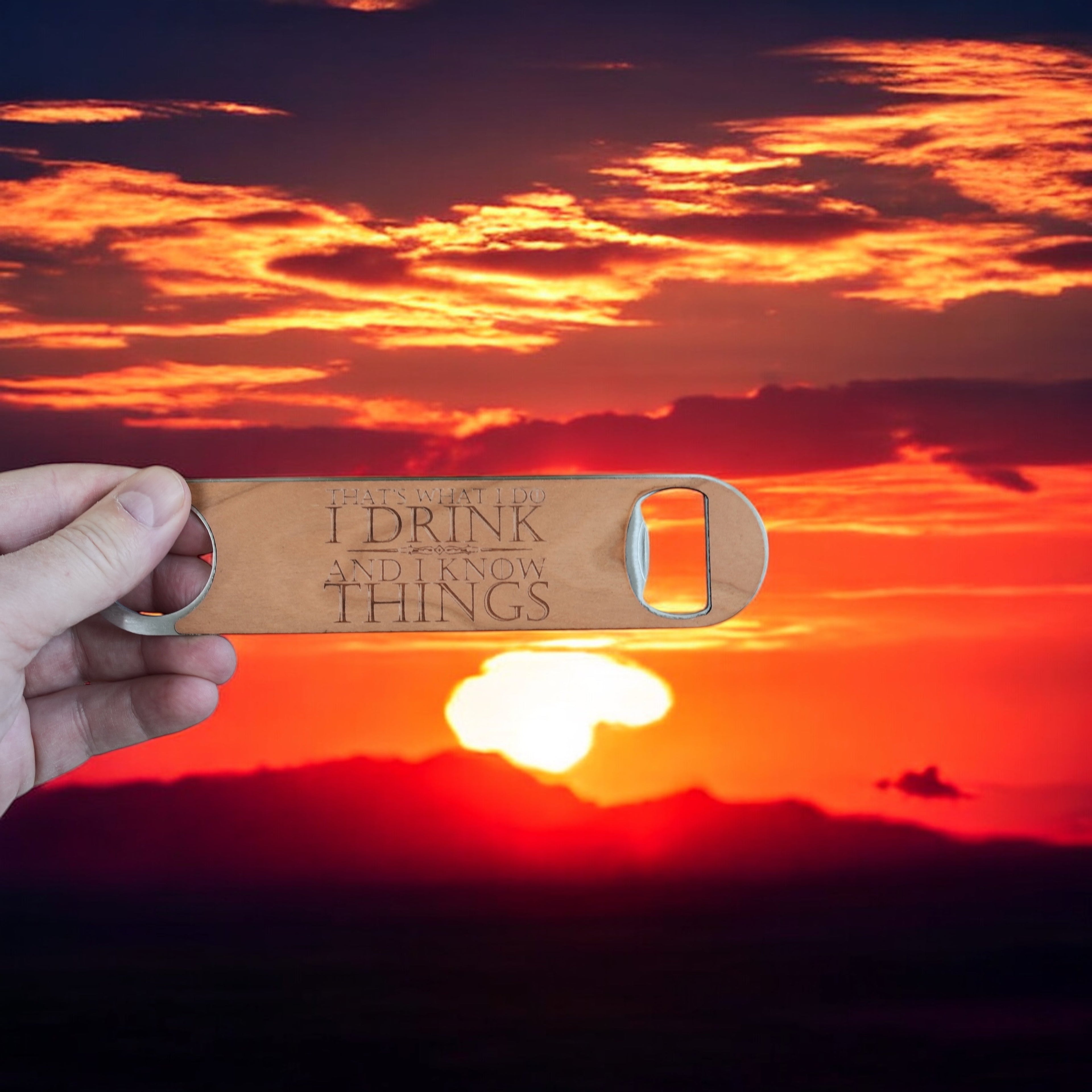 Wooden Bottle Opener - Thats what I do