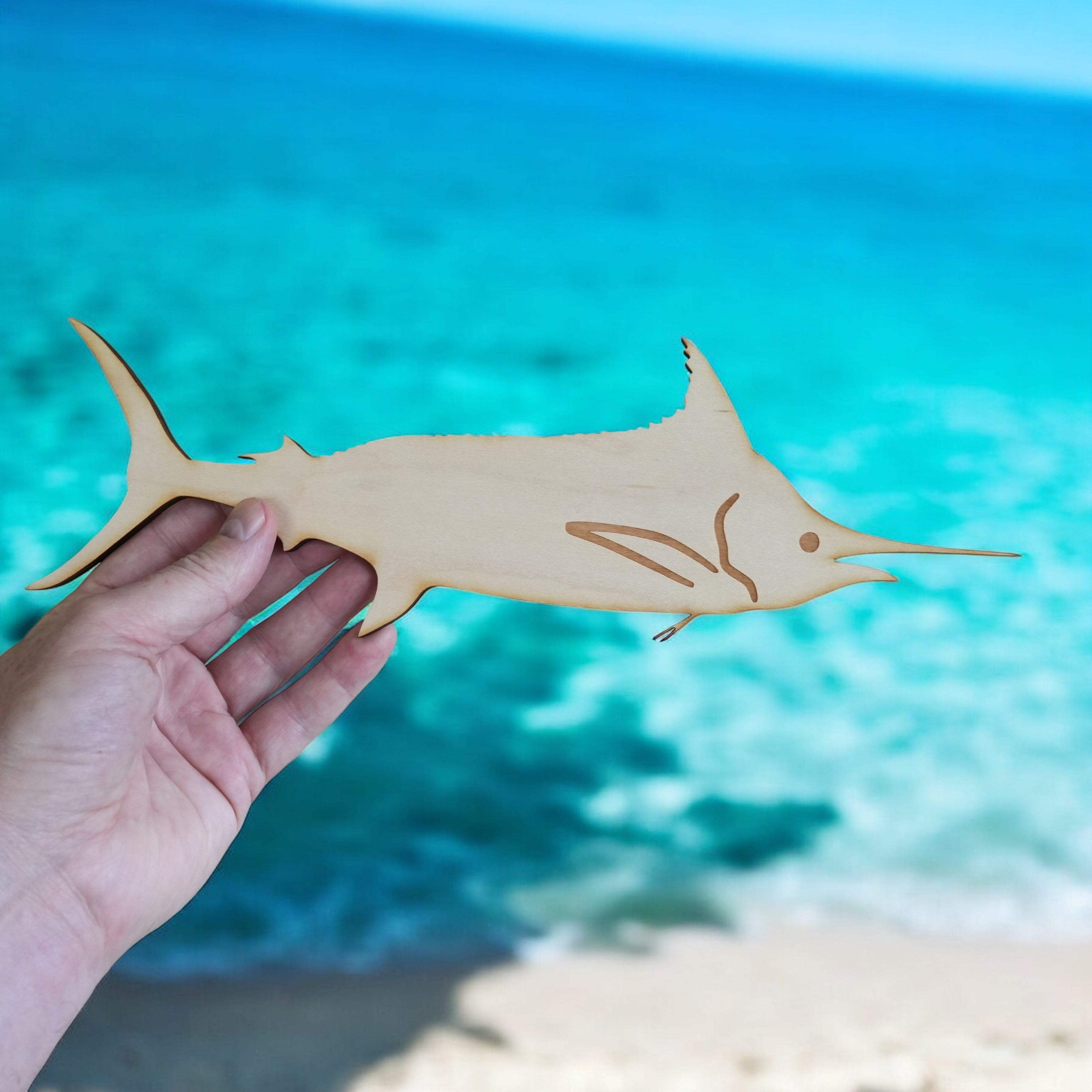 Sign - CUSTOM - Blue Marlin Fish