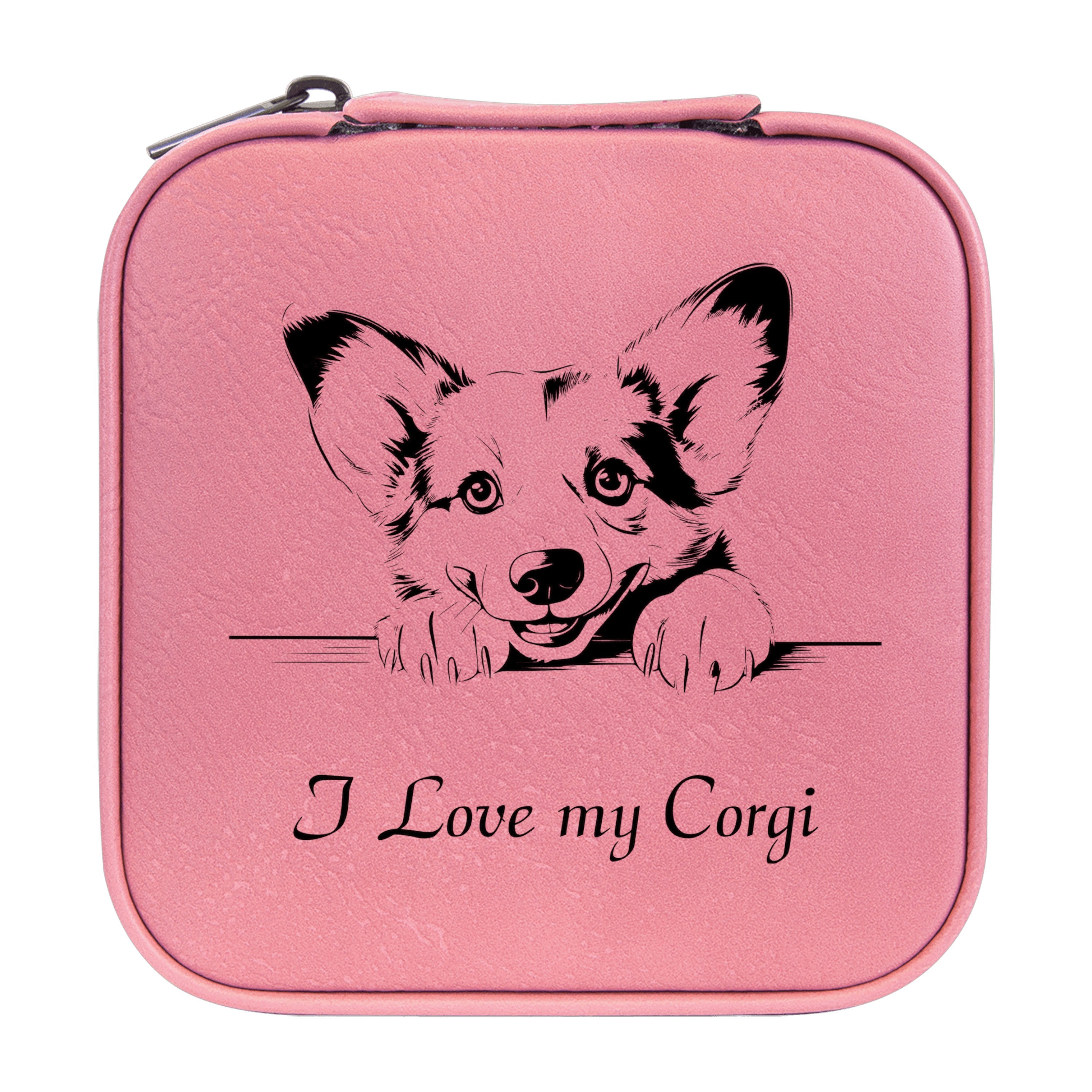 Jewelry Box 4x4 - CUSTOM - I love my Corgi