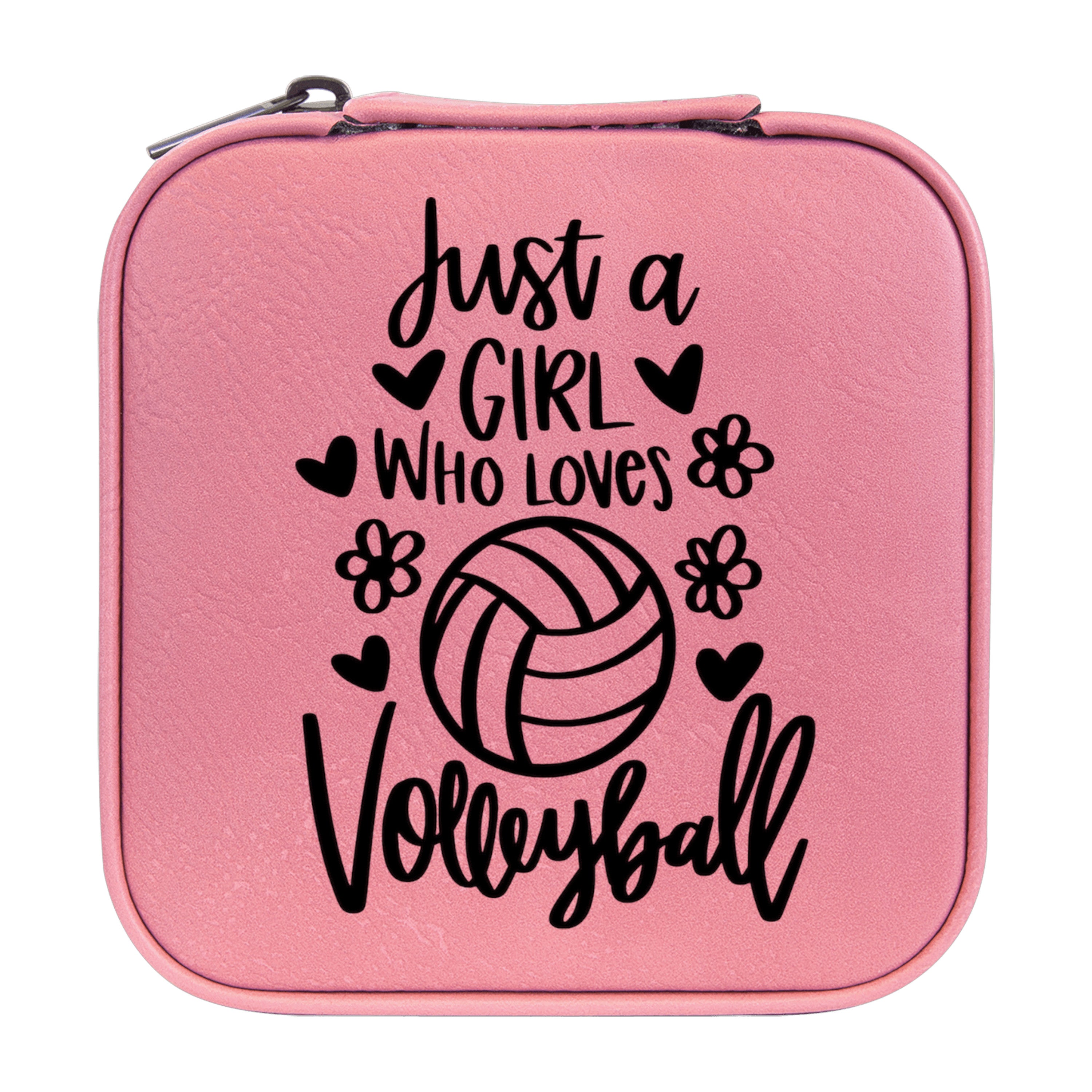 Jewelry Box 4x4 - CUSTOM - Just a girl who loves volleyball