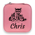 Jewelry Box 4x4 - PERSONALIZED - CUSTOM - Raccoons