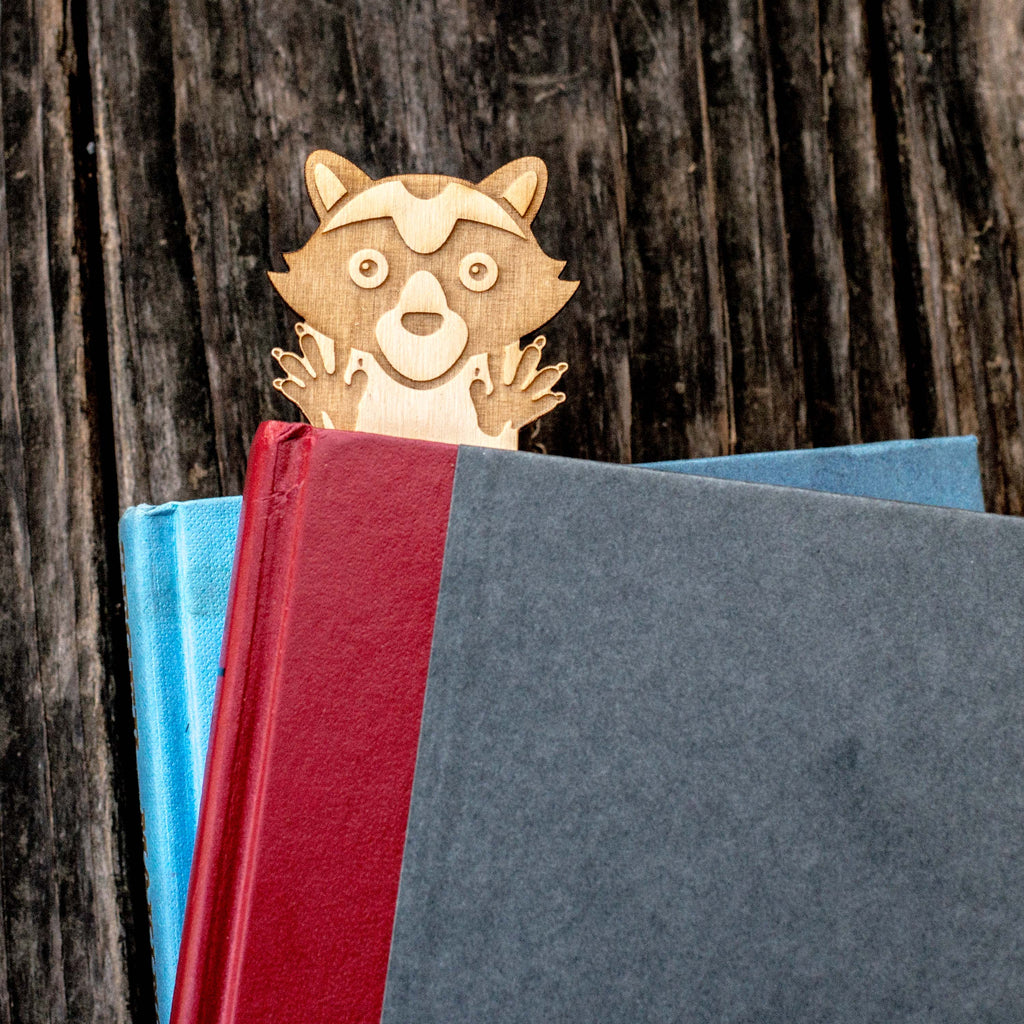 Bookmark - Raccoon - Birch Wood