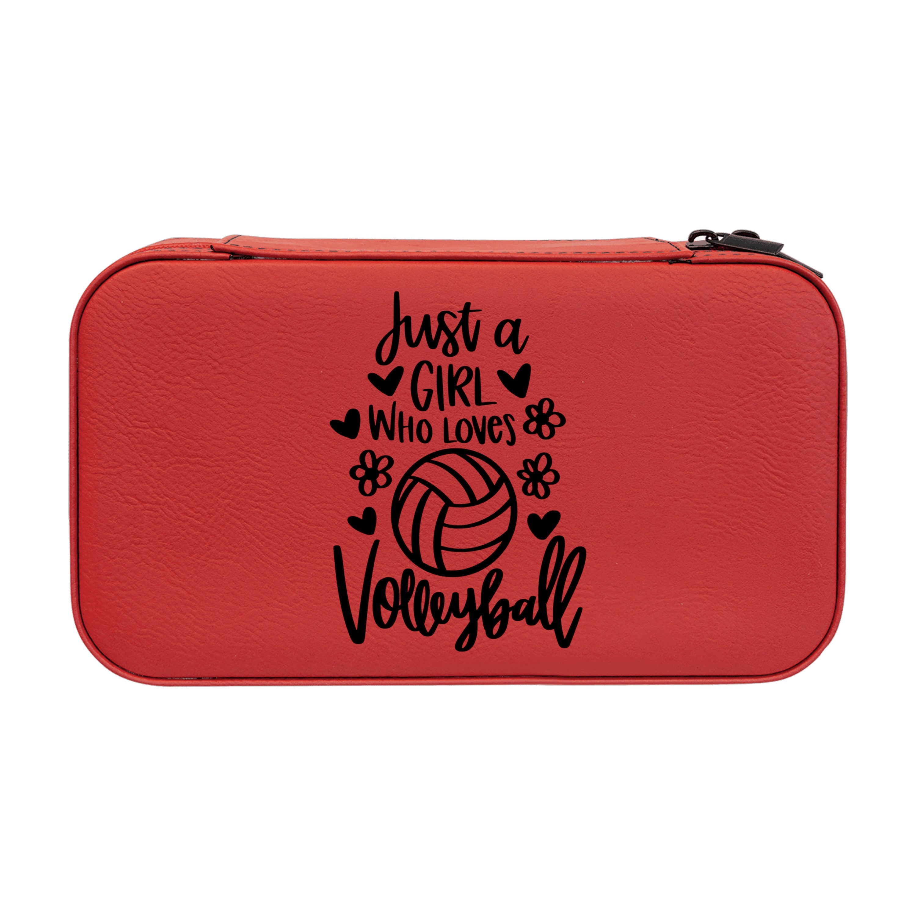 Jewelry Box 7x4 - CUSTOM - Just a girl who loves volleyball