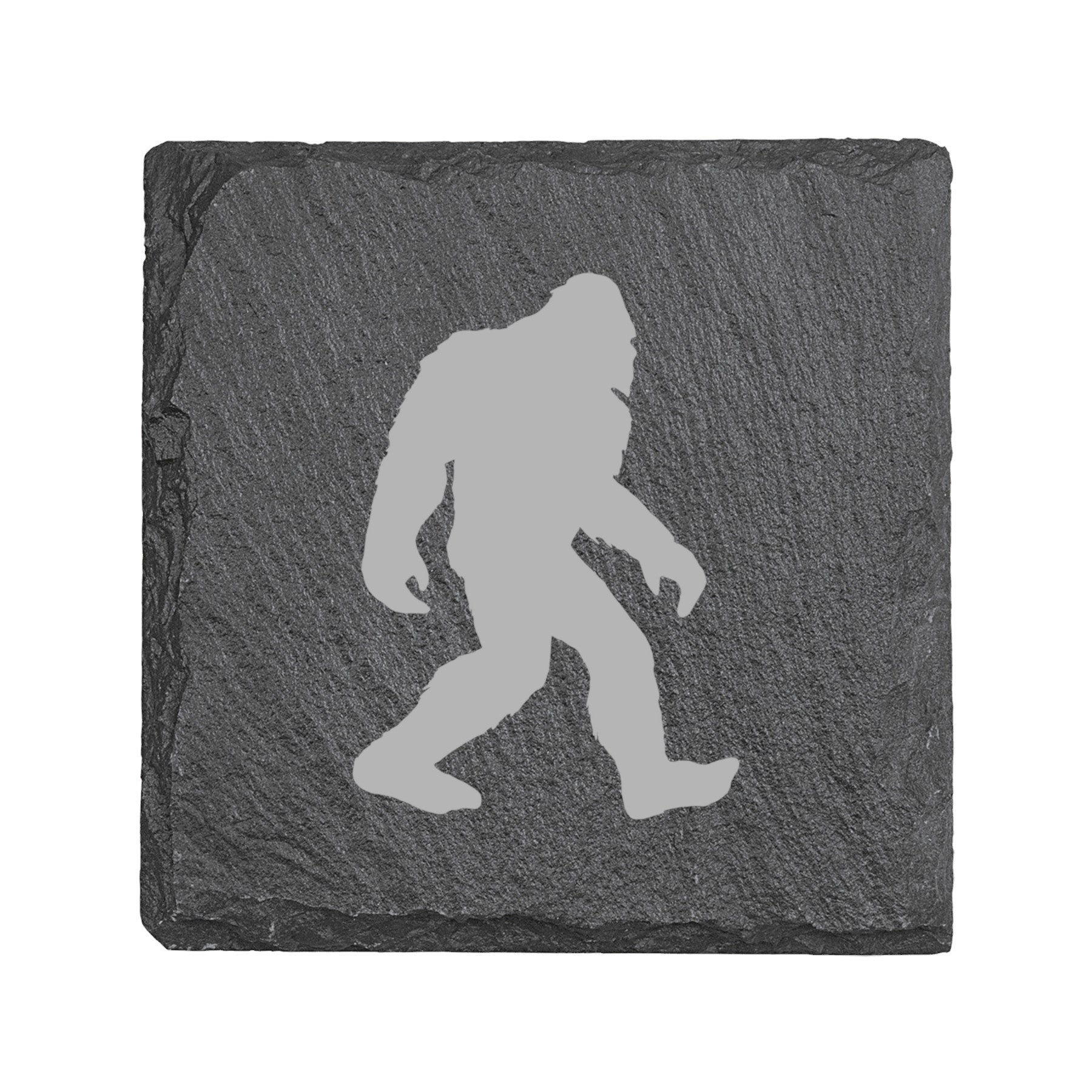 15oz Stemless Wine Glass Set - Bigfoot Sasquatch + Slate Coaster
