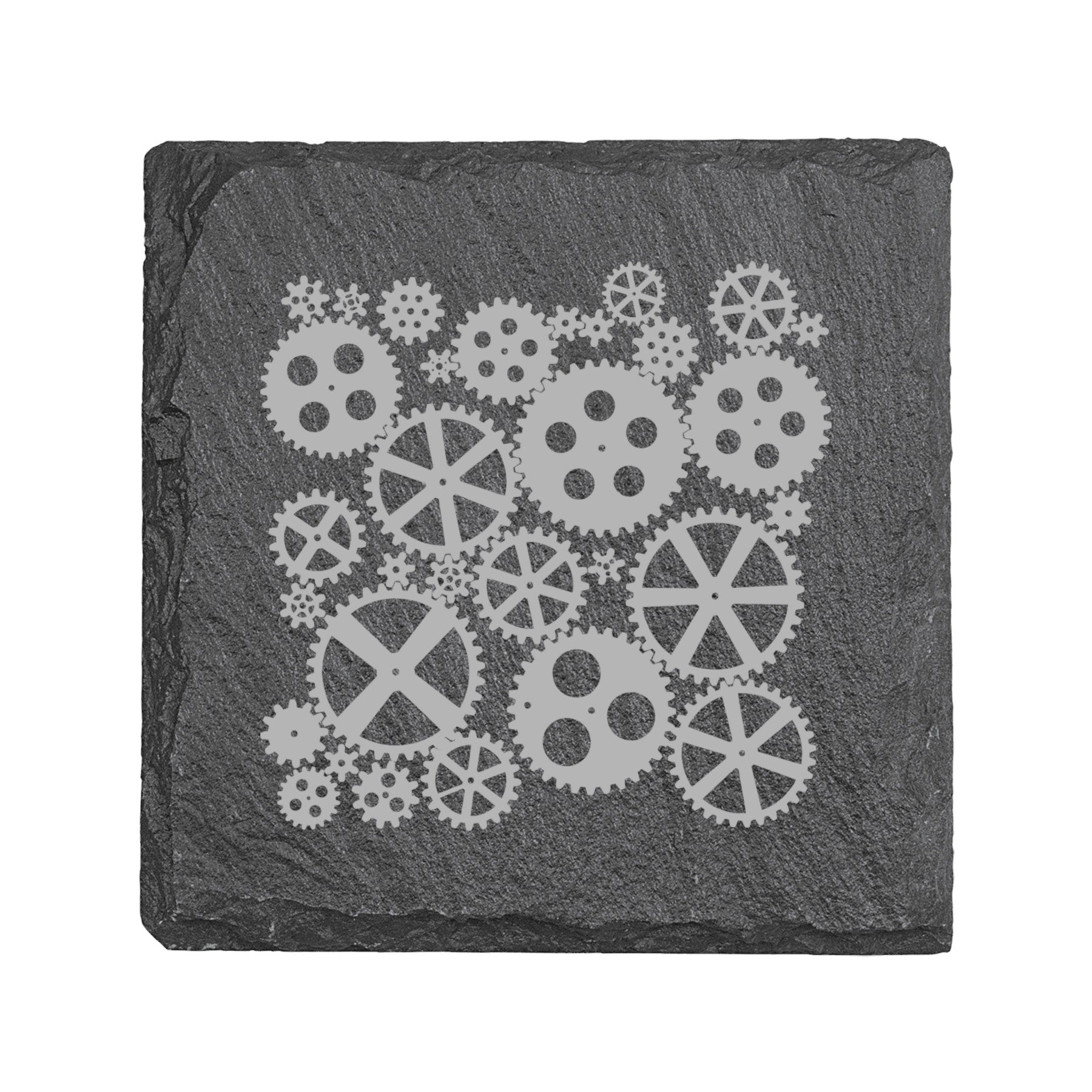 Coaster - Slate - Gears - SET OF 2