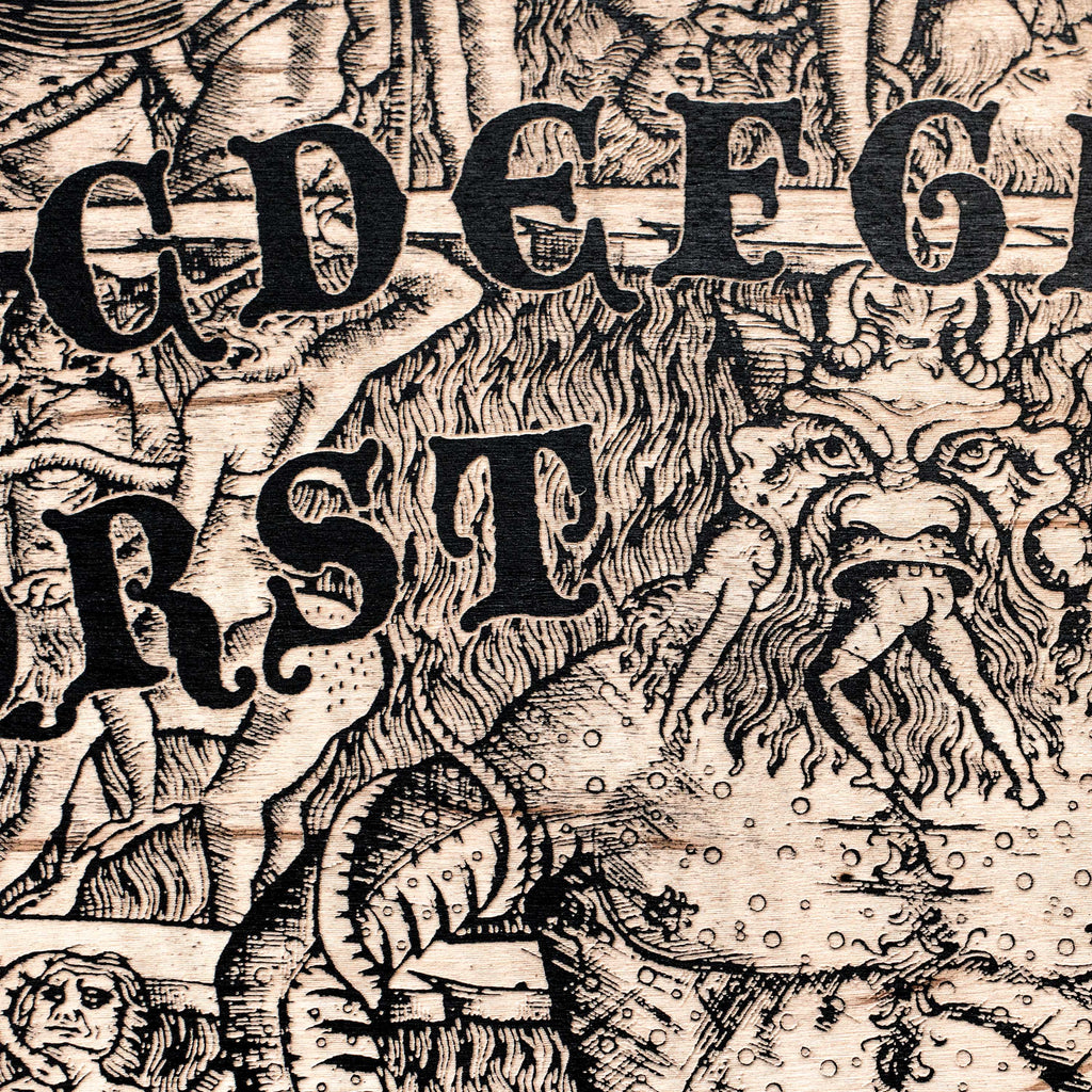 Spirit Board - Dante's Inferno with Skull Cursor 24x18 in Sign