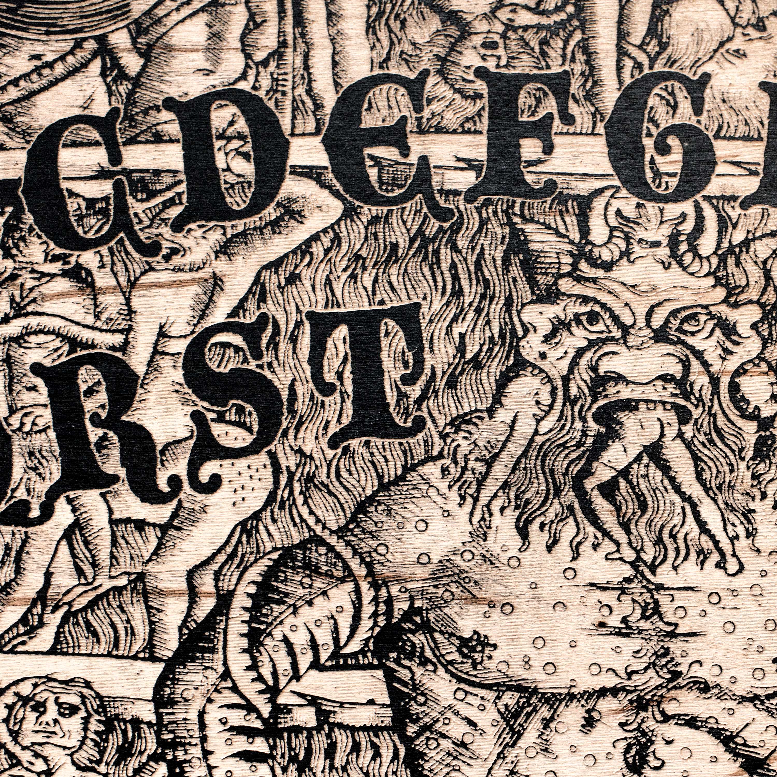 Spirit Board - Dante's Inferno with Skull Cursor 24x18 in Sign