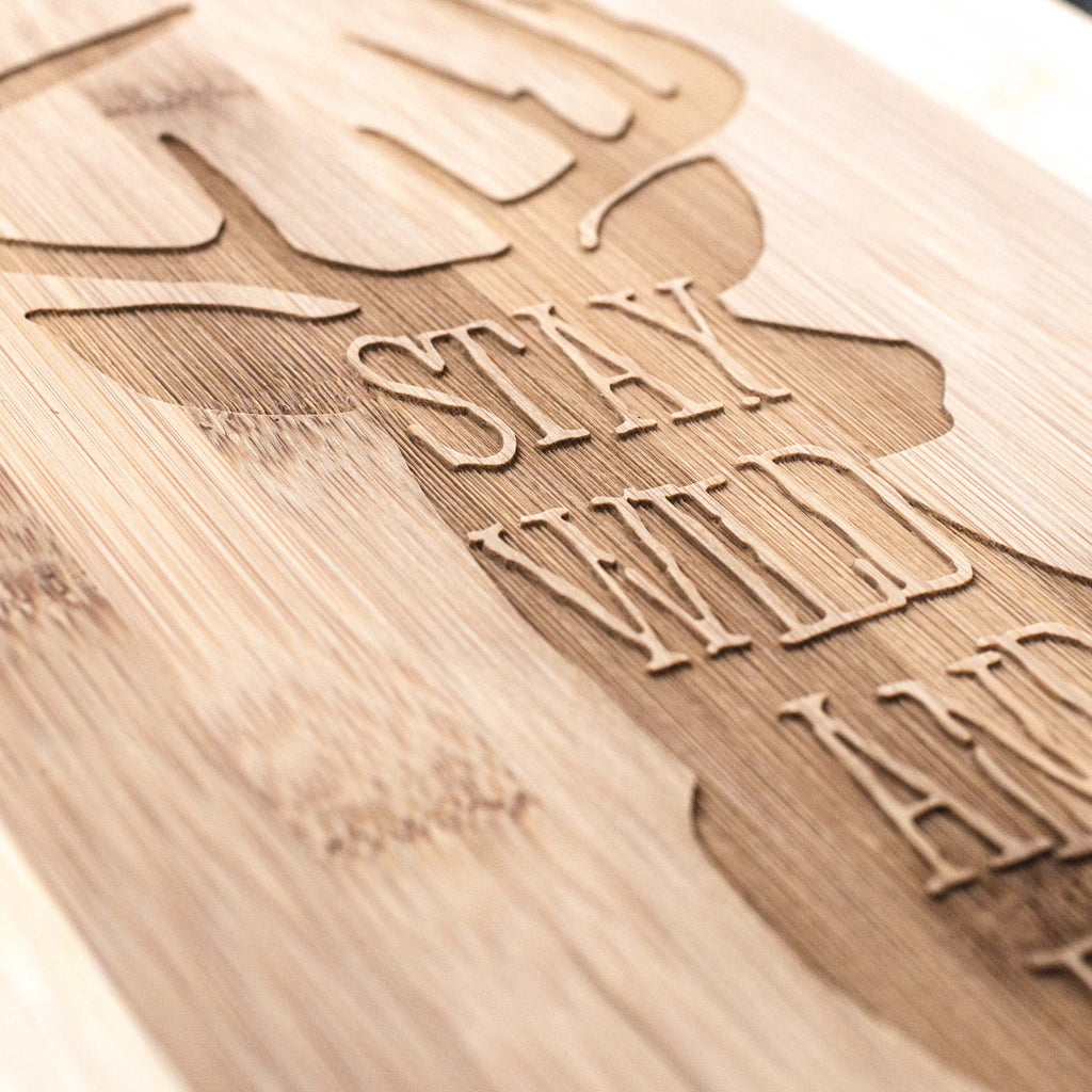 Stay Wild and Free Deer Cutting Board