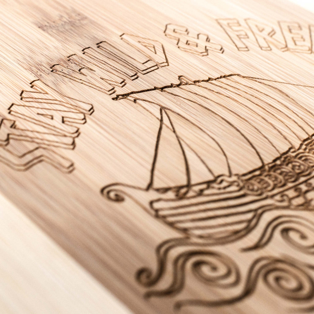 Stay Wild and Free - Viking - Cutting Board
