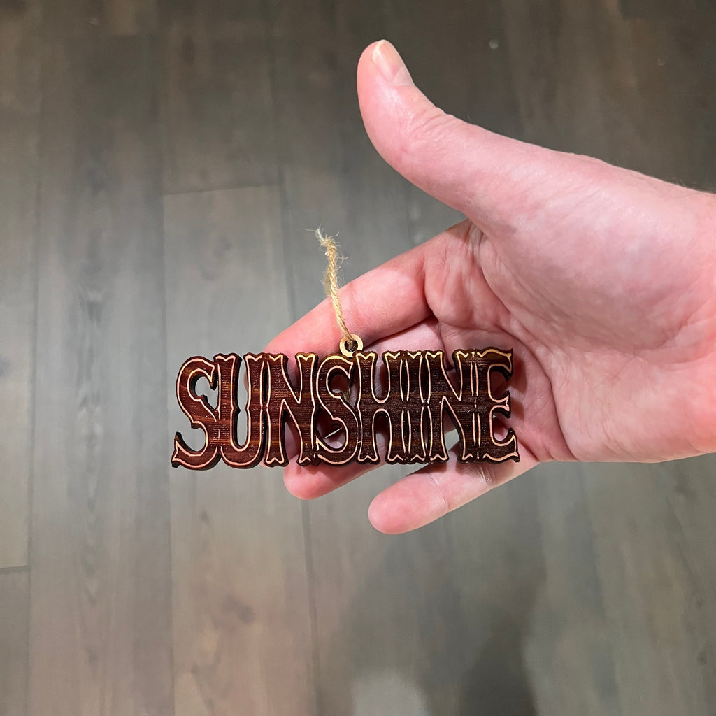 Sunshine - Cedar Ornament