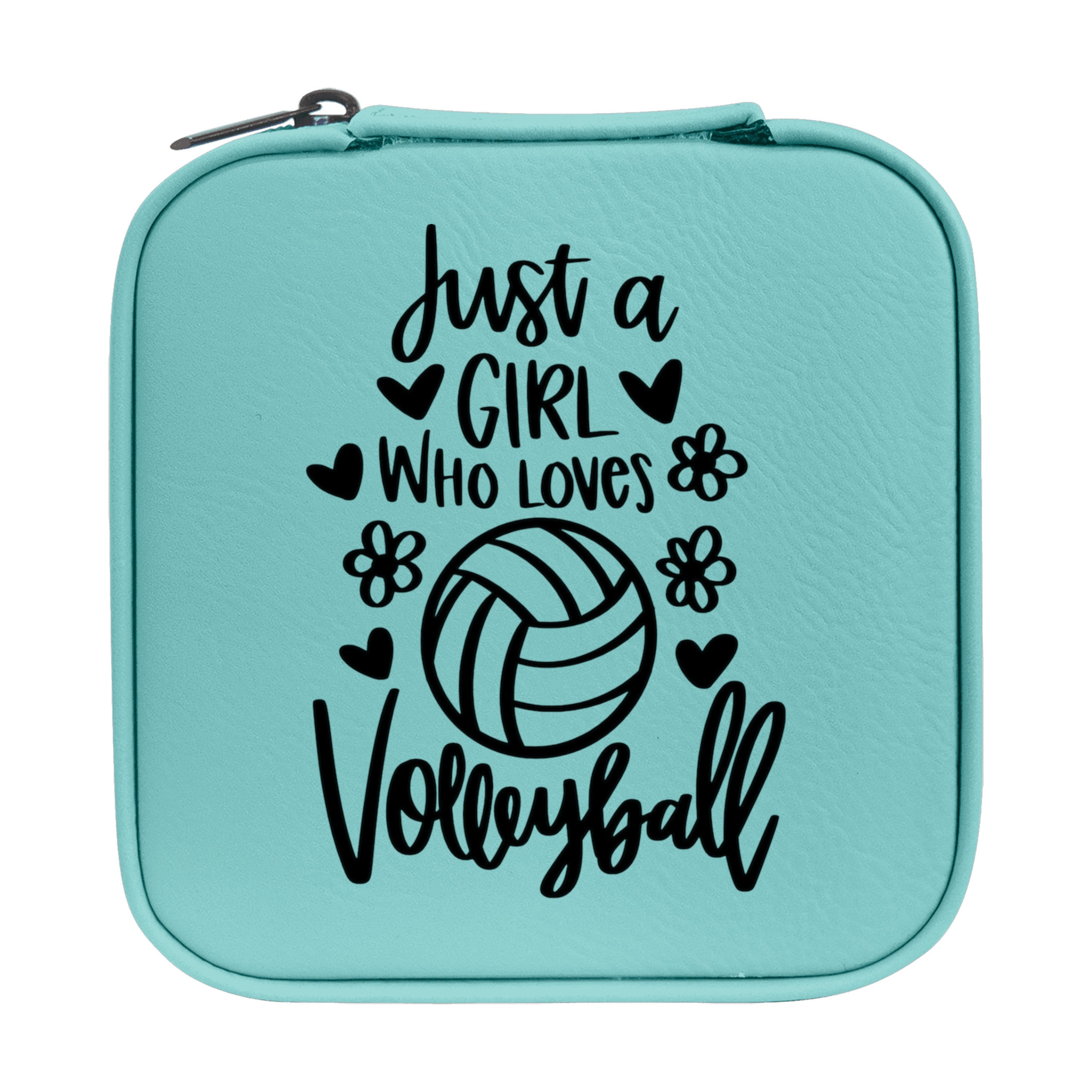 Jewelry Box 4x4 - CUSTOM - Just a girl who loves volleyball