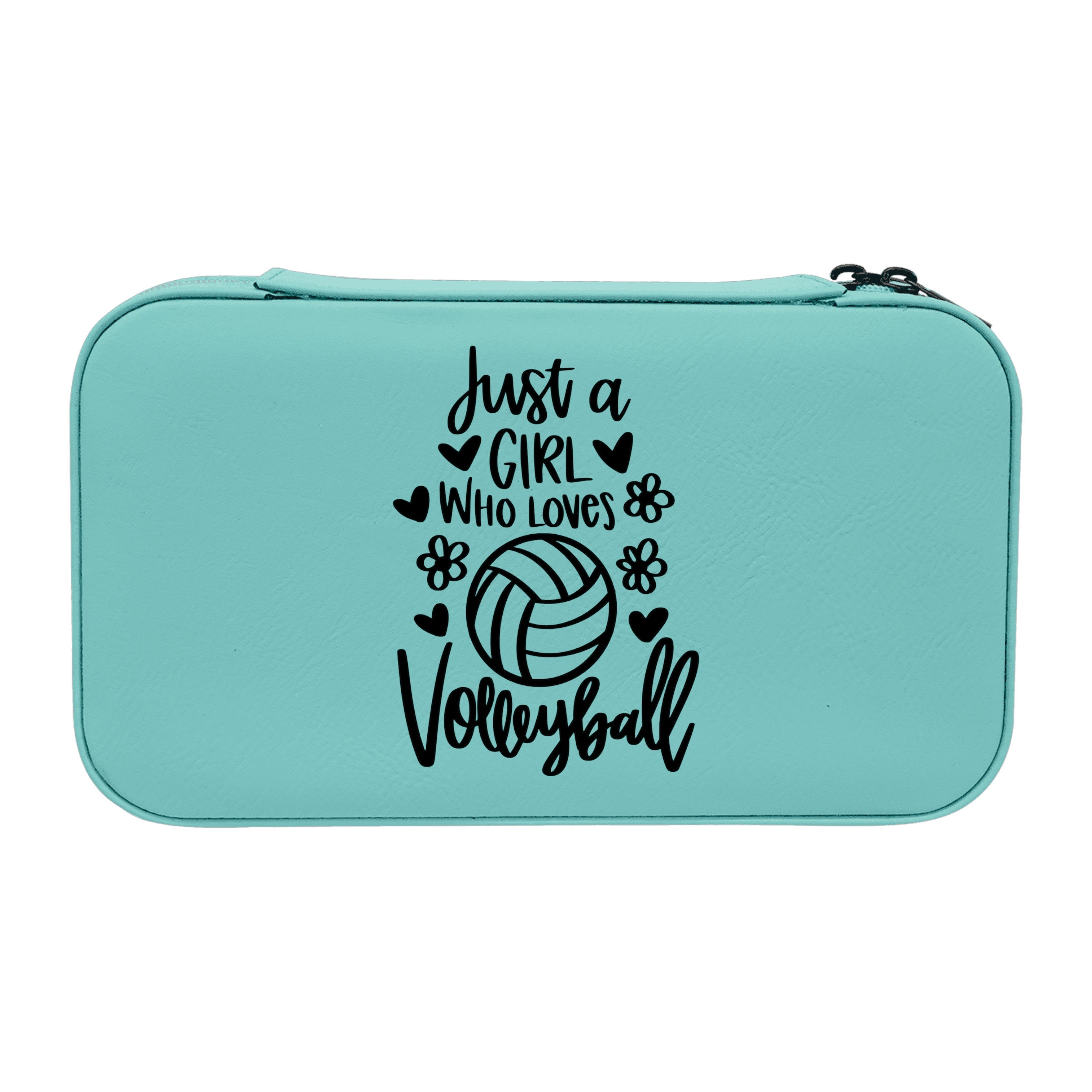 Jewelry Box 7x4 - CUSTOM - Just a girl who loves volleyball