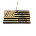 Ornament CUSTOM - Those who disrespect our flag have never been handed a folded one