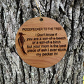 Woodpecker to the Tree - Cedar Ornament