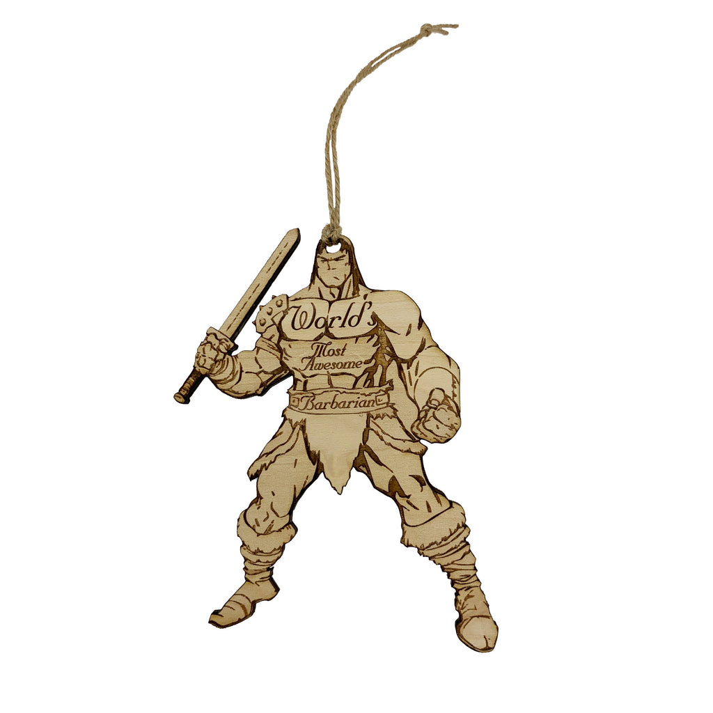 Worlds most Awesome Barbarian - Ornament