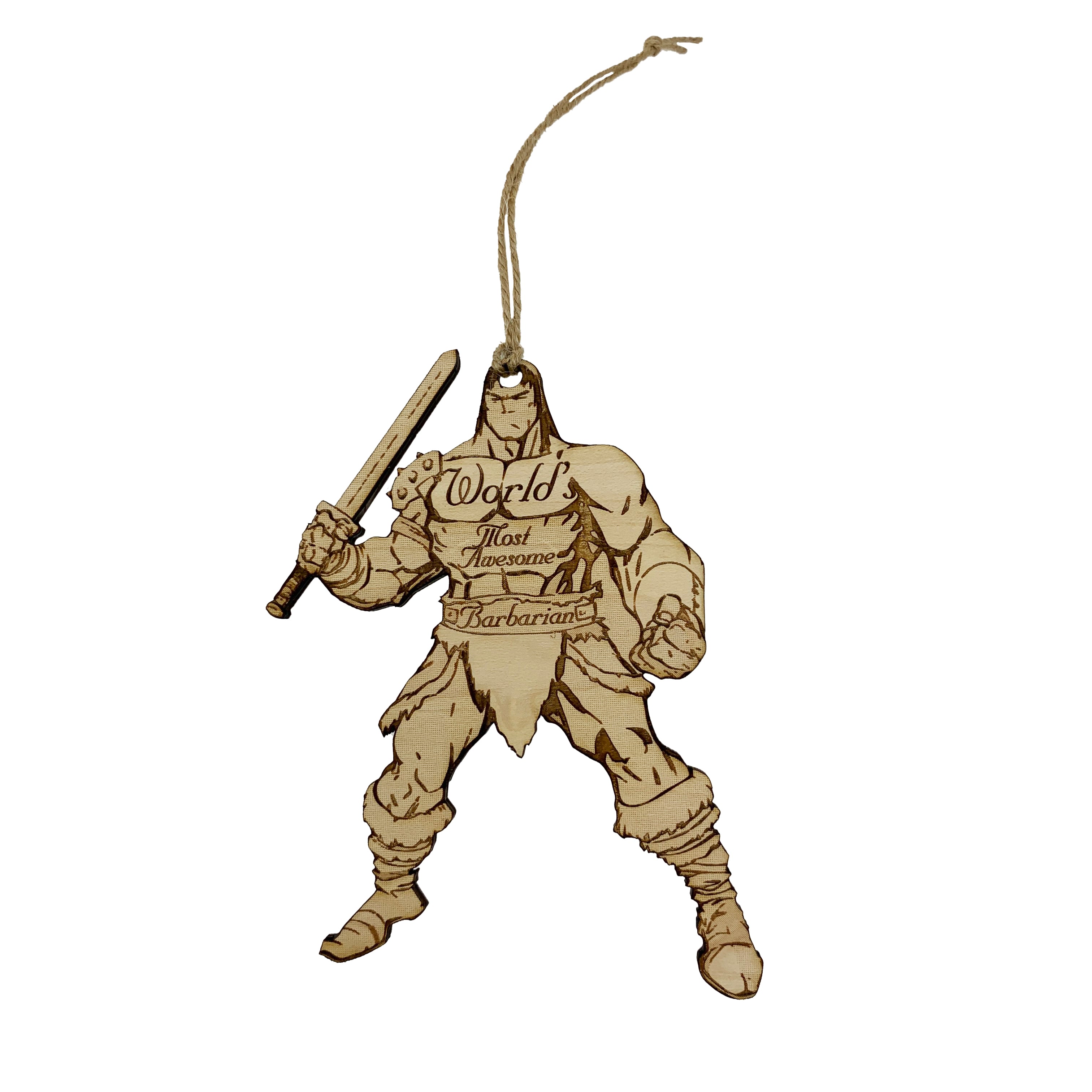 Worlds most Awesome Barbarian - Ornament
