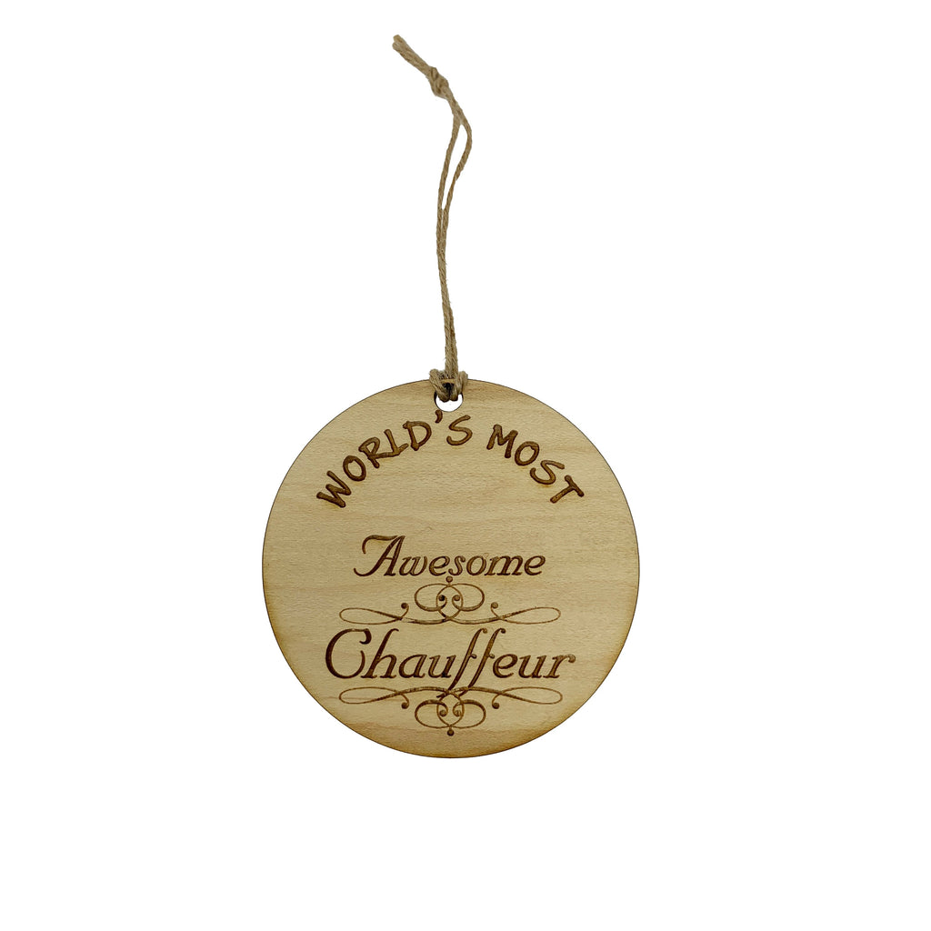 Worlds most Awesome Chauffeur - Ornament