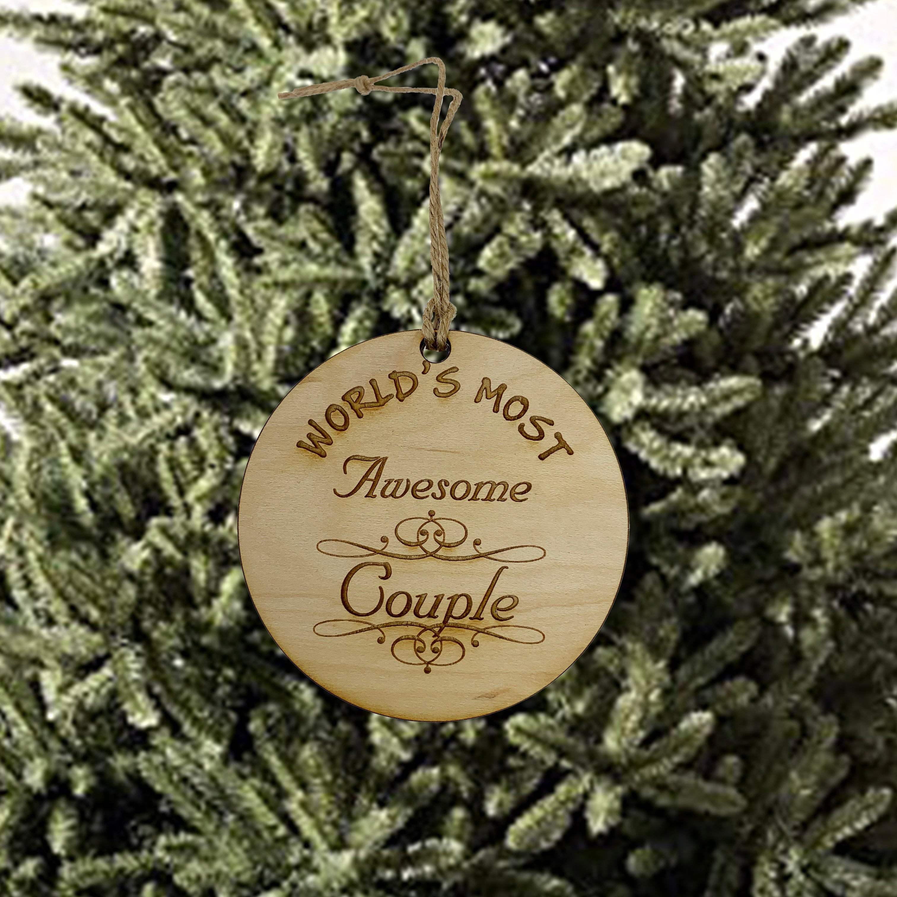 Worlds most Awesome Couple - Ornament