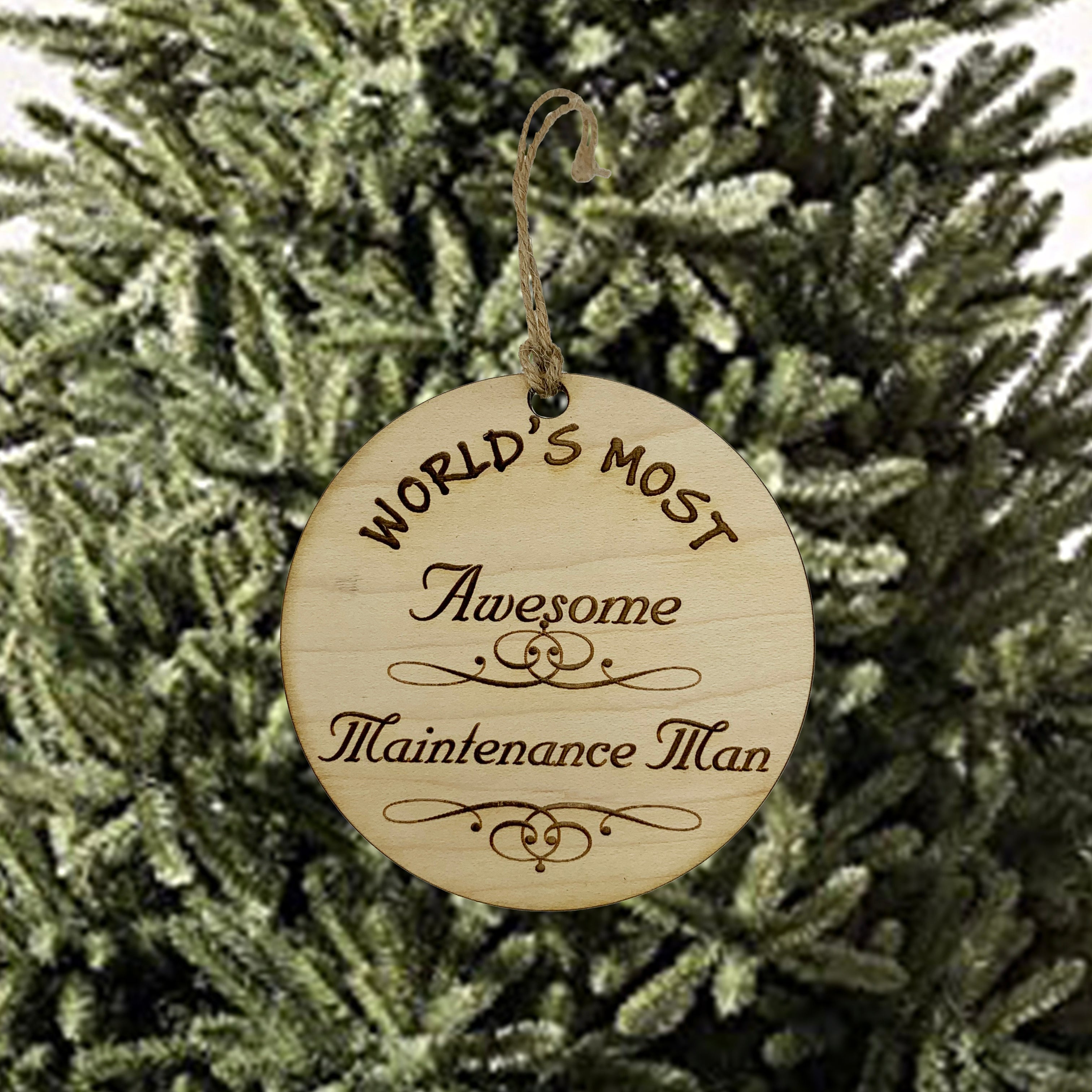 Worlds most Awesome Maintenance Man - Ornament