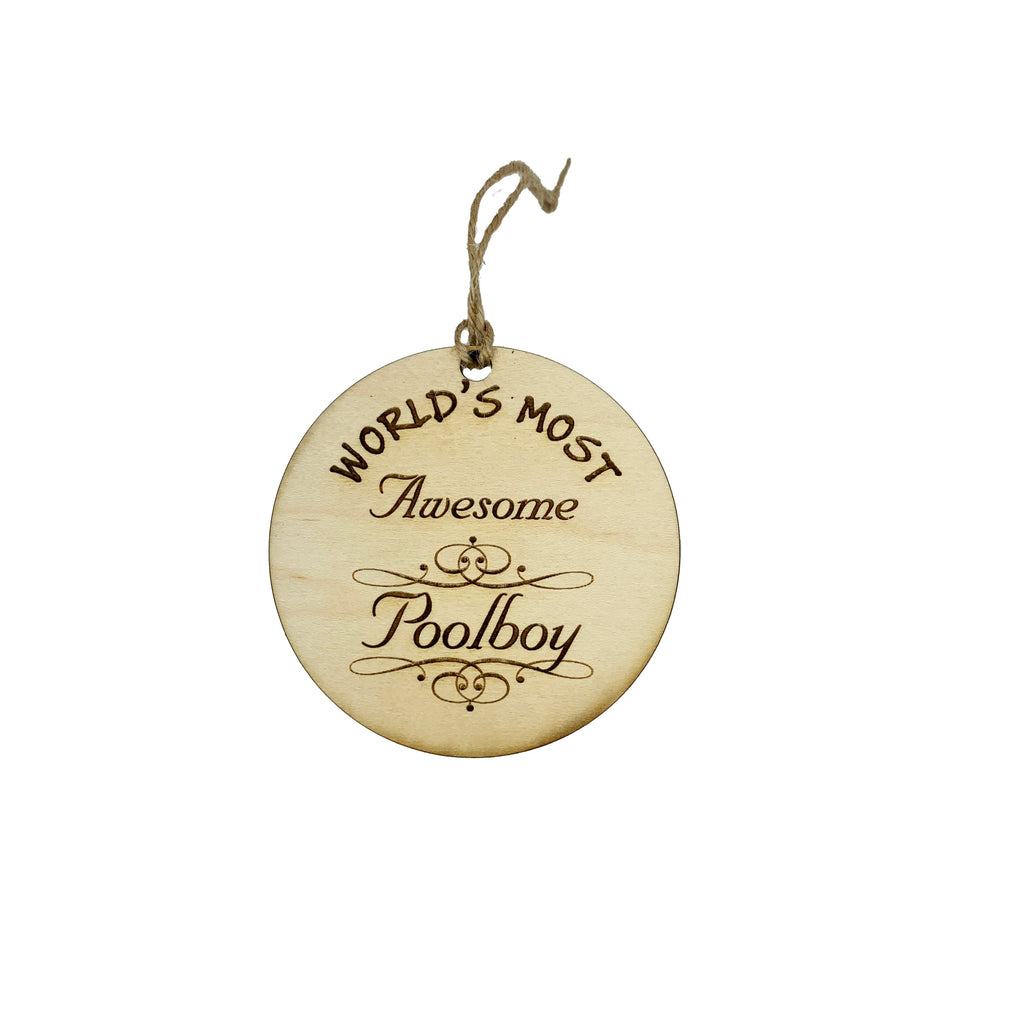Worlds most Awesome Poolboy - Ornament