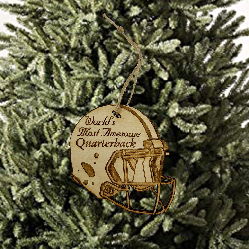 Worlds most Awesome Quarterback - Ornament