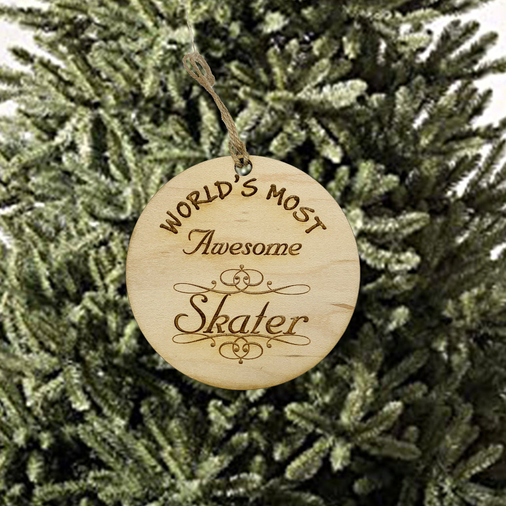 Worlds most Awesome Skater - Ornament