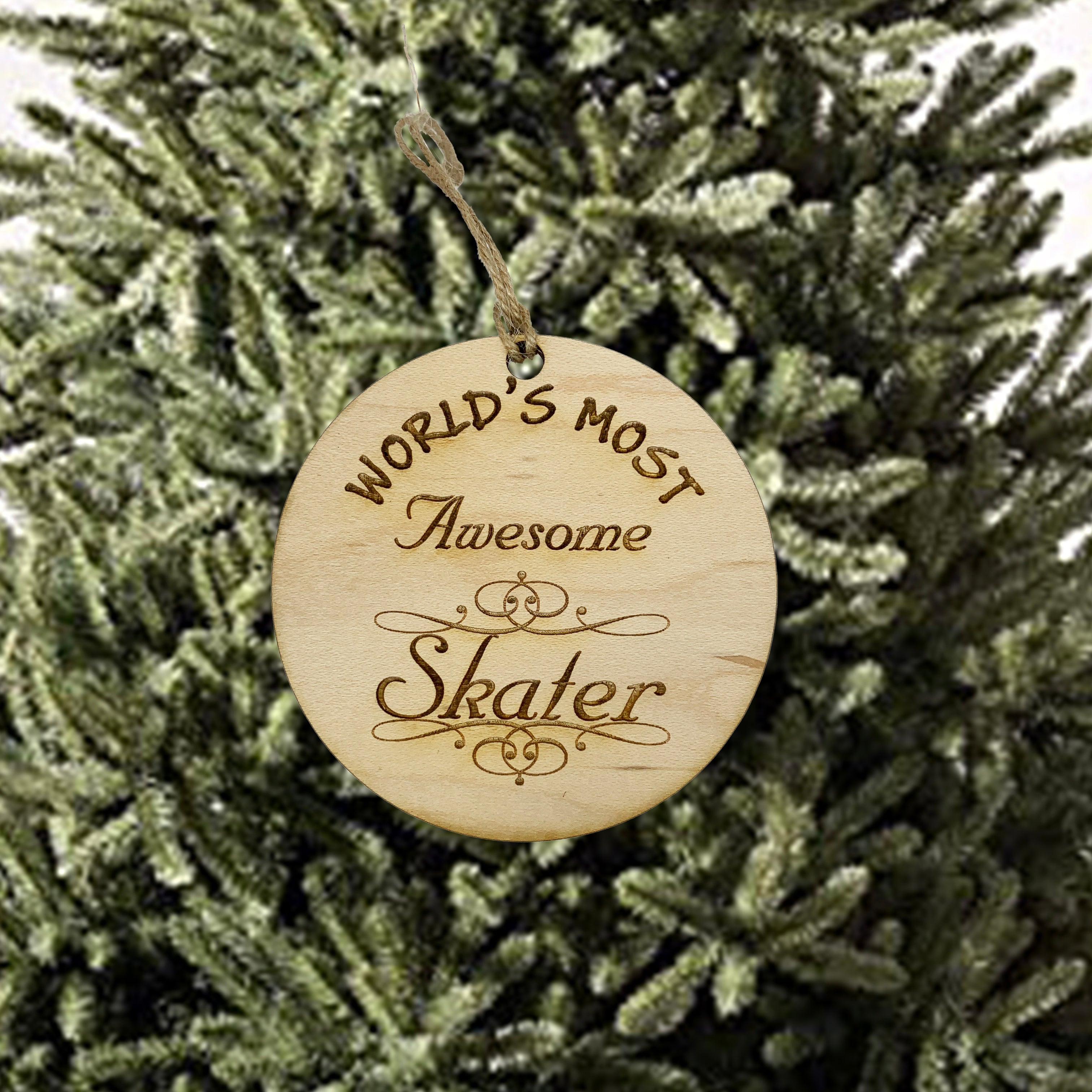 Worlds most Awesome Skater - Ornament