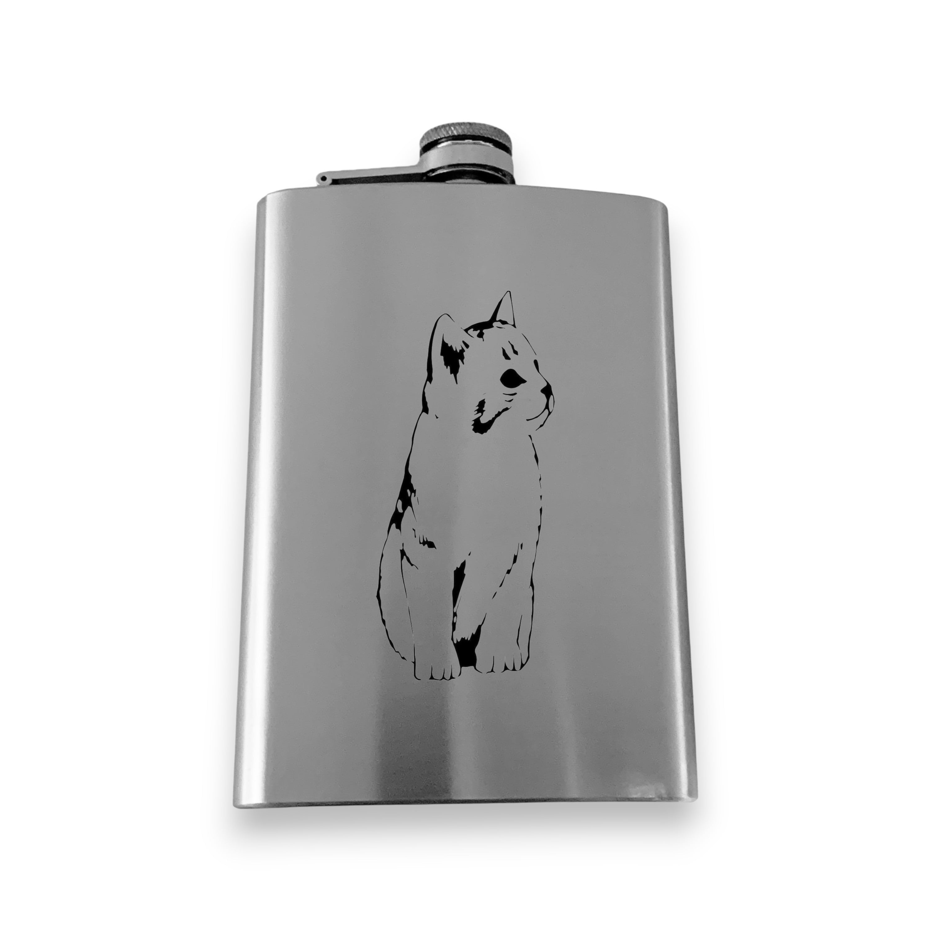 8oz Flask or 15oz Wine Glass - Kitten