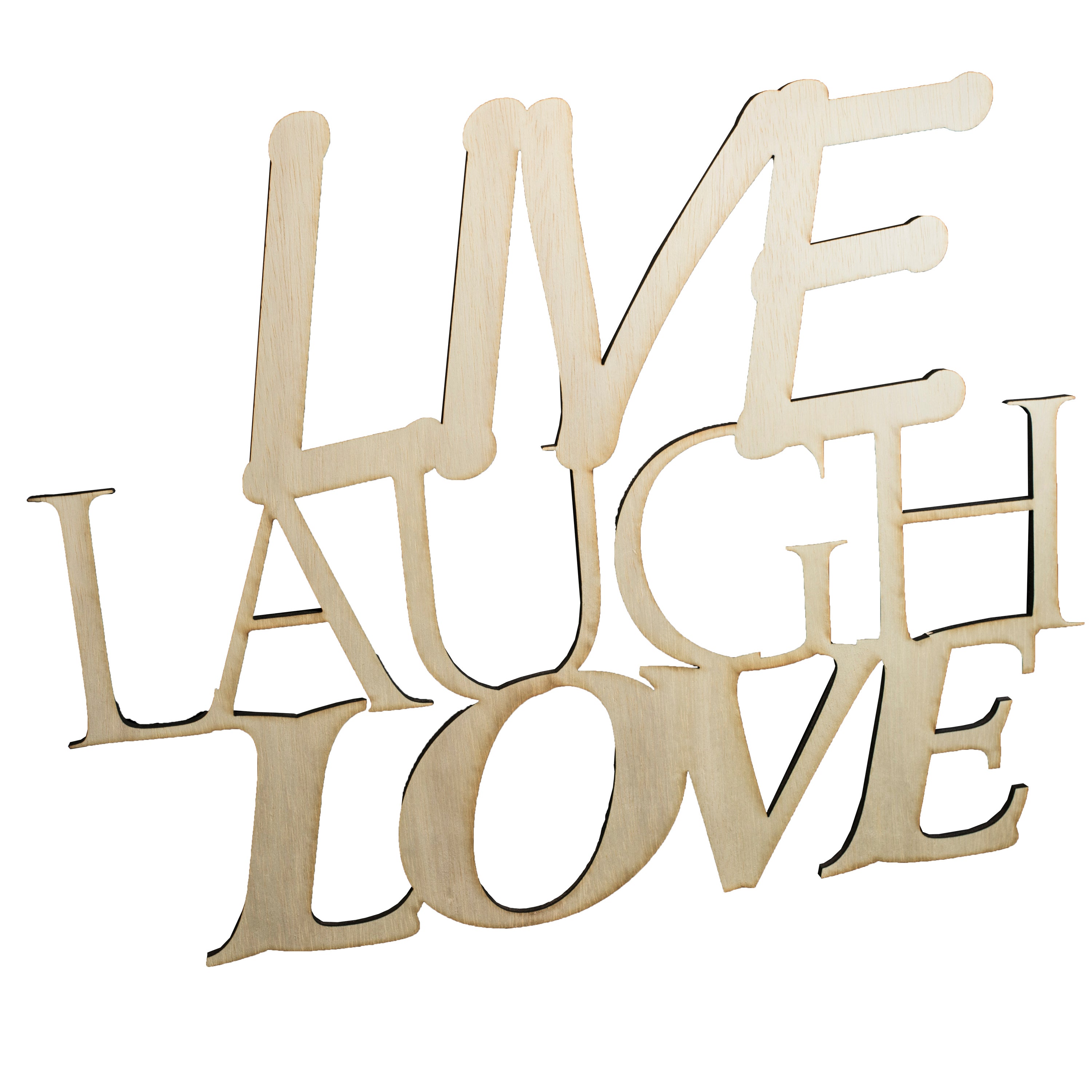 Live, Laugh, Love - Large - 18x14 Wood Sign