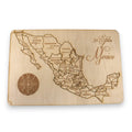 31 States of Mexico - CUSTOM - Puzzle Map - Art Kit - Raw Wood 18x12 Inches - 32 pieces - With Stand