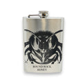 8oz Flask - Honey Bee - PERSONALIZED - Stainless Steel